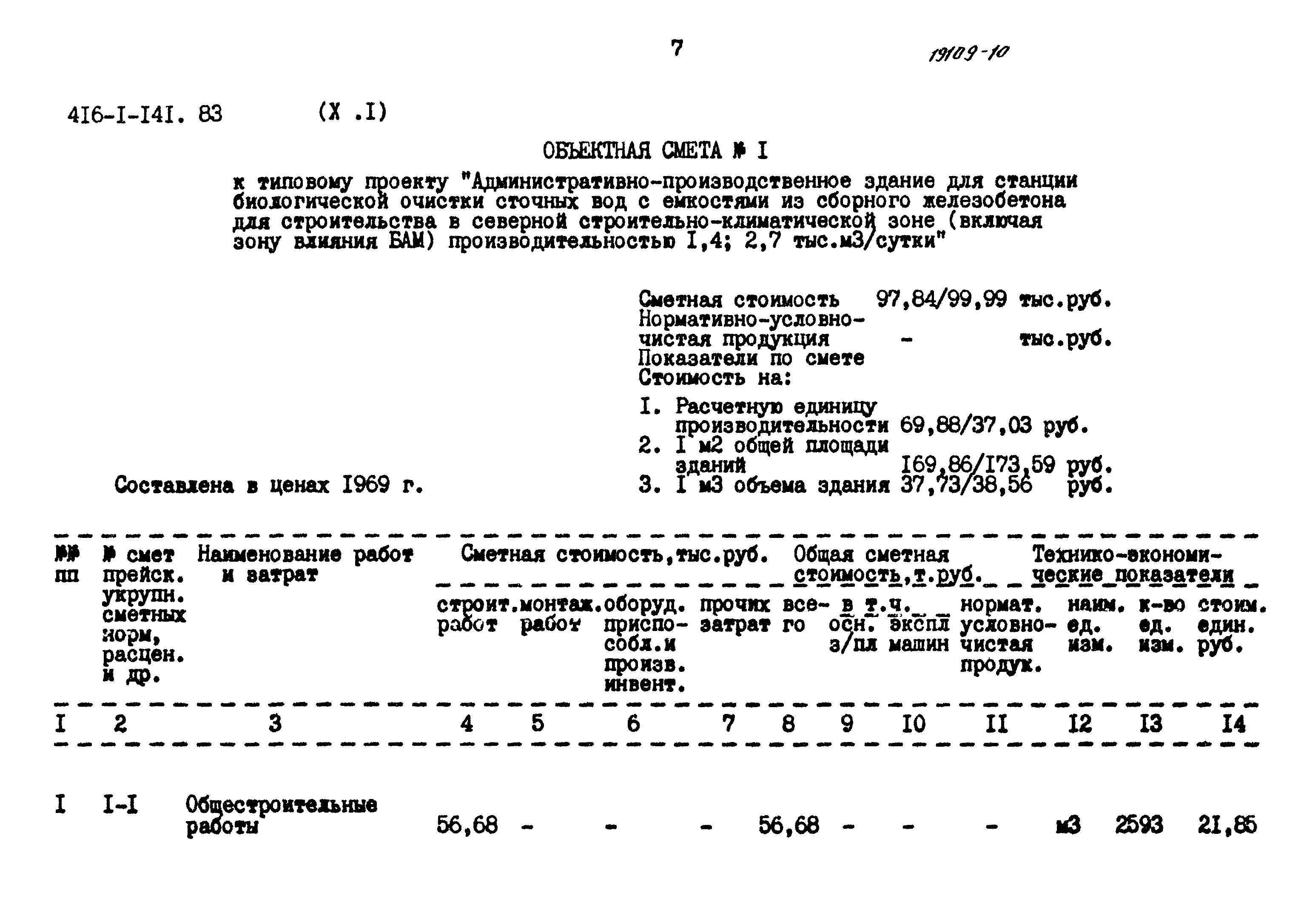 Типовой проект 416-1-141.83