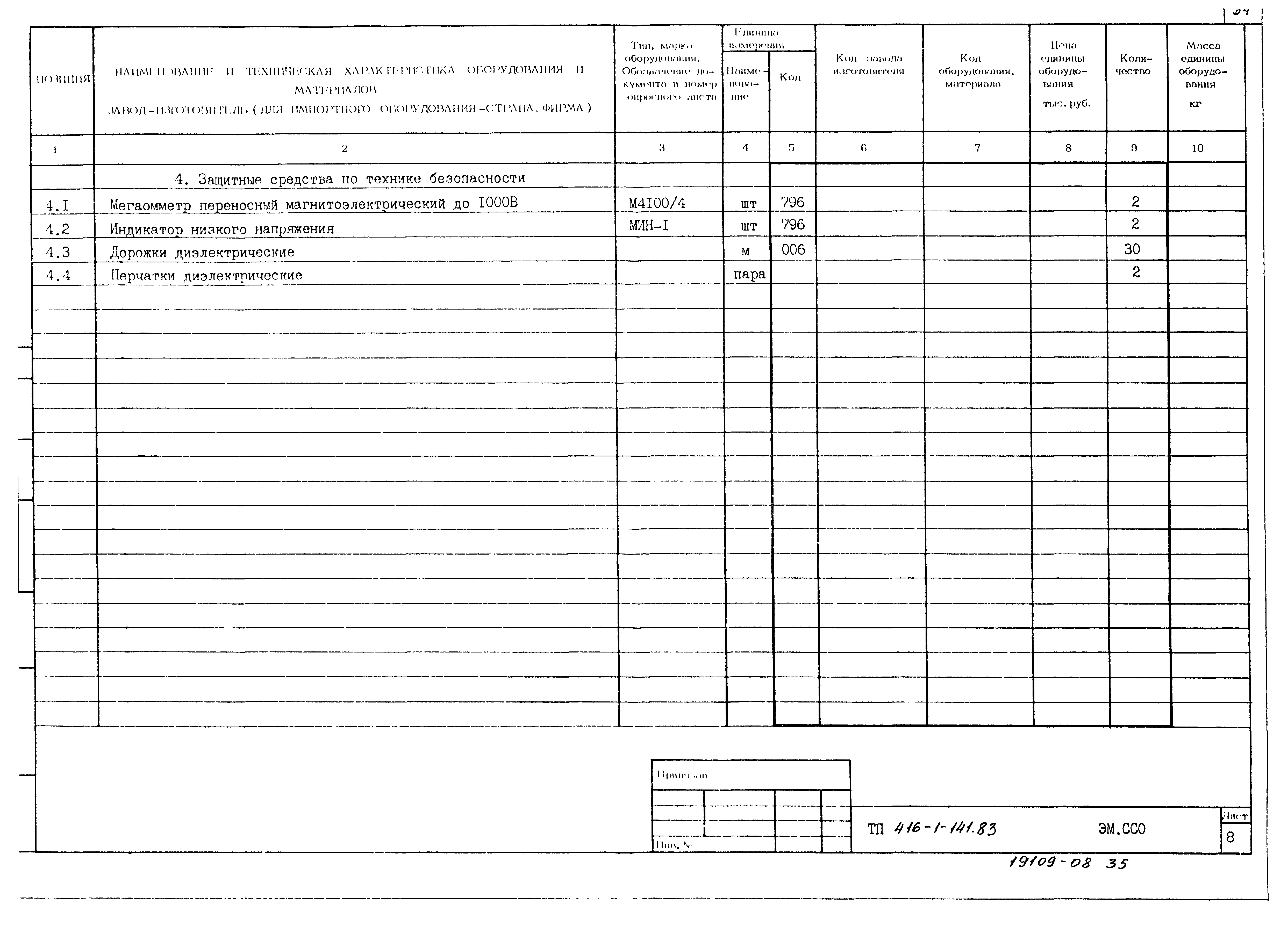 Типовой проект 416-1-141.83