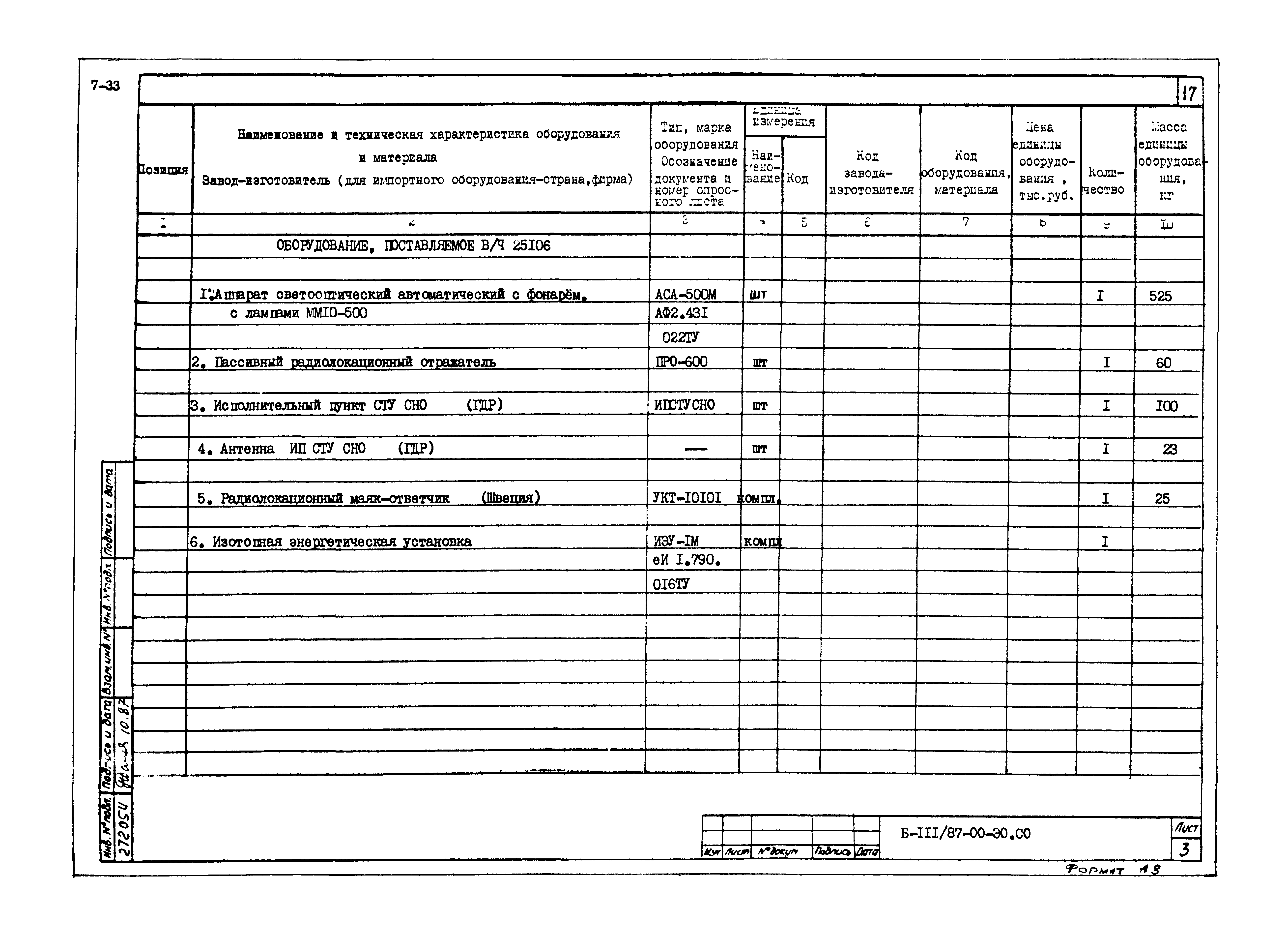 Типовой проект Б-111-87