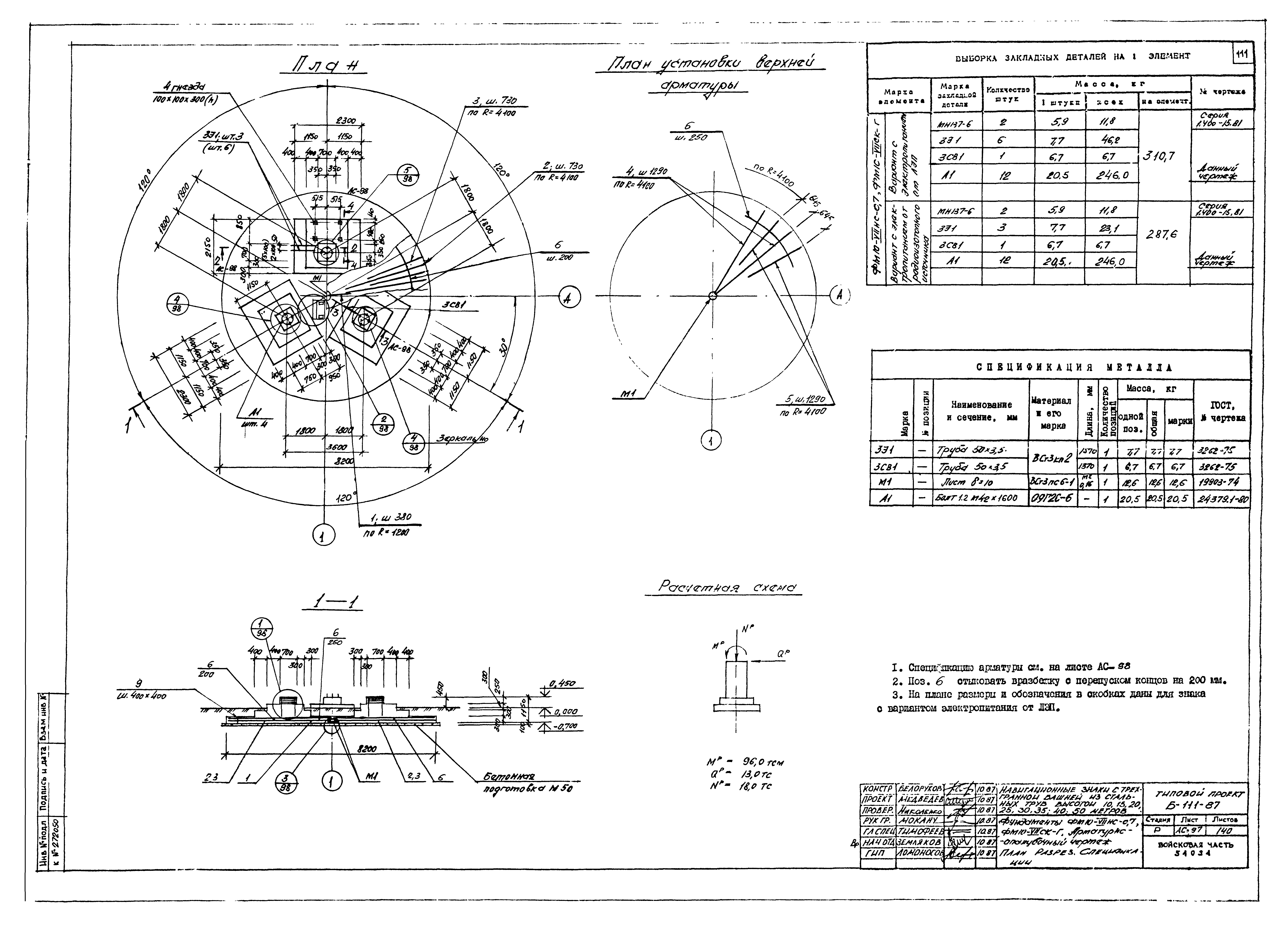 Типовой проект Б-111-87