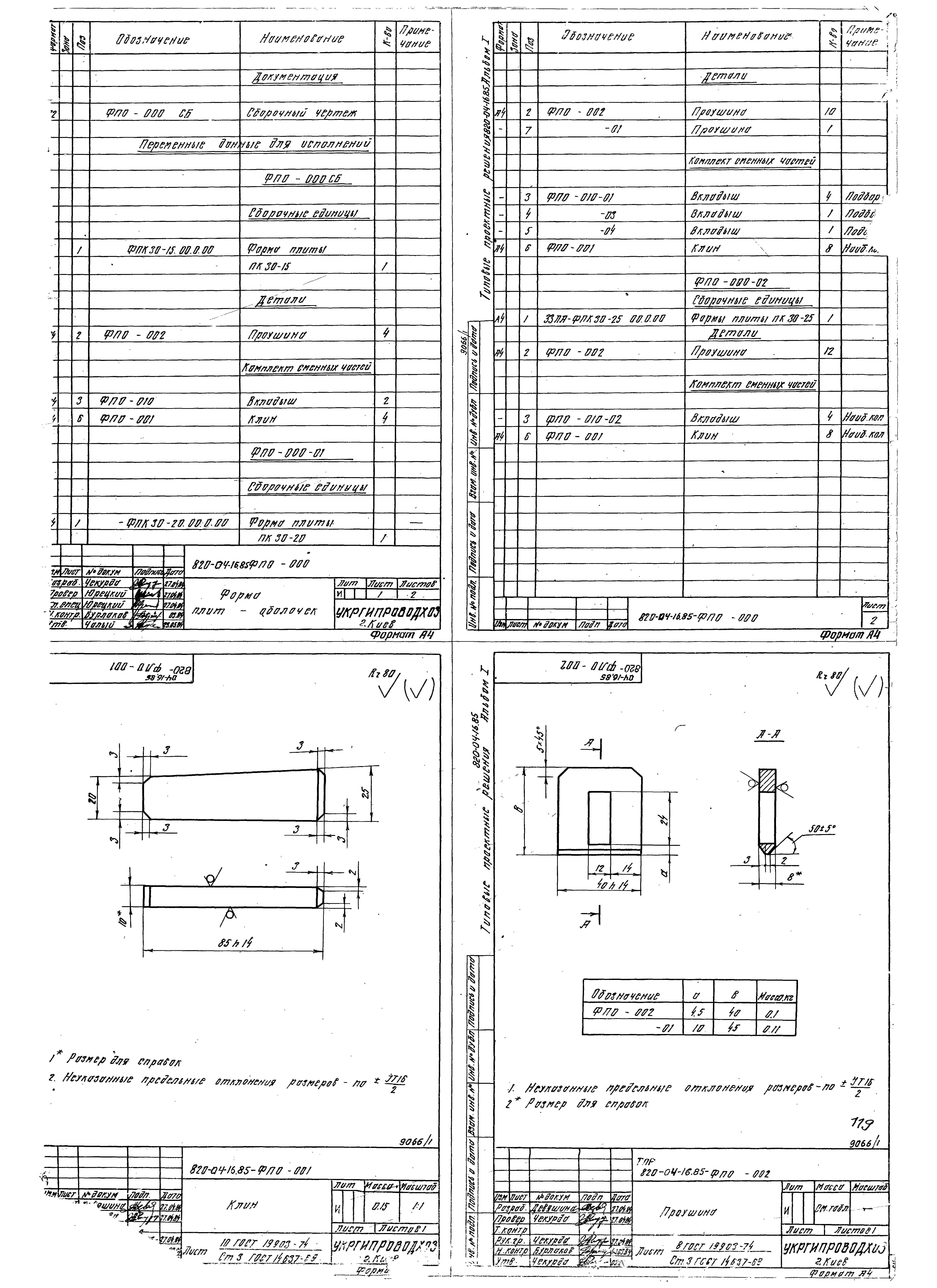 Типовые проектные решения 820-04-16.85