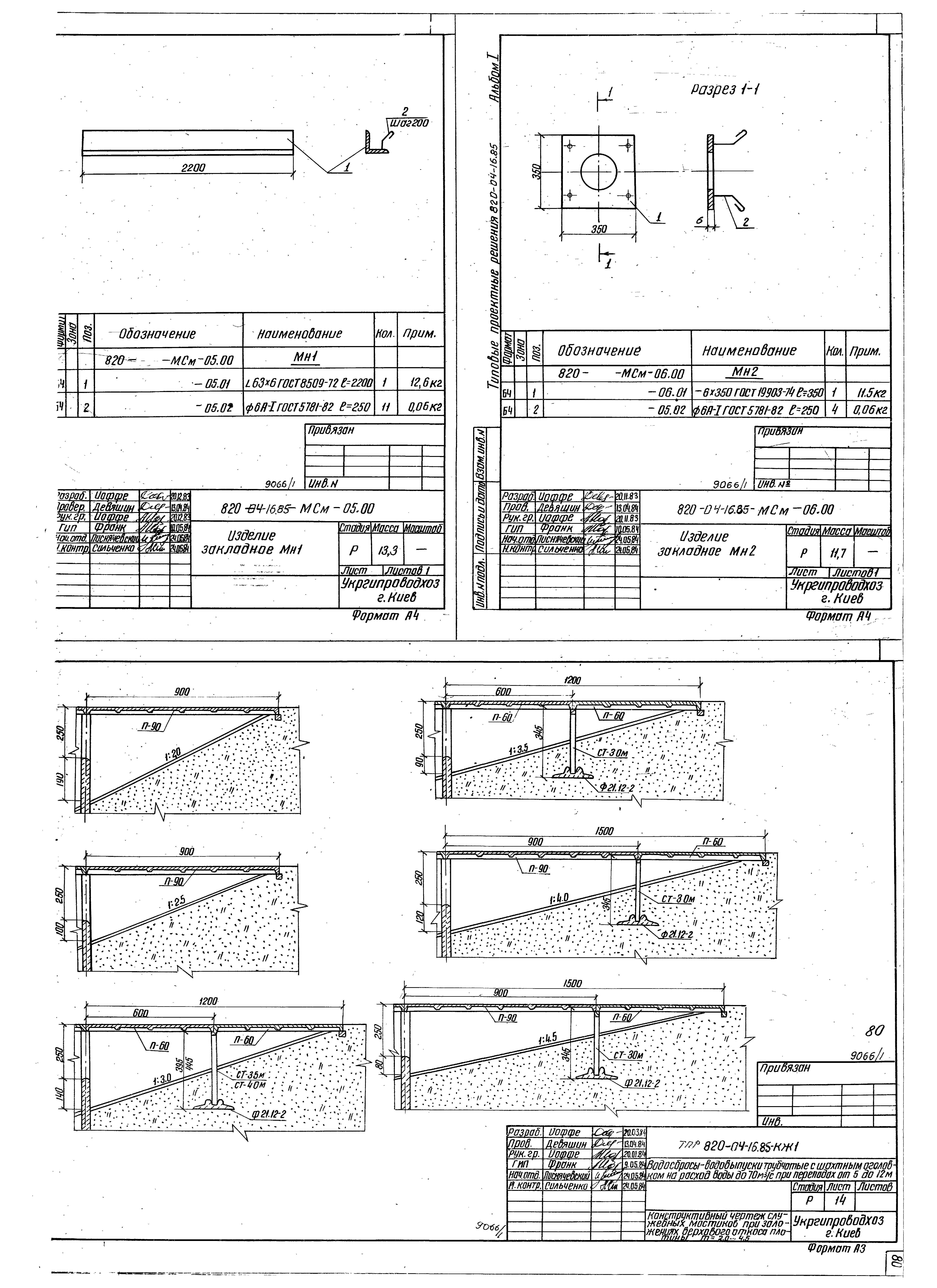 Типовые проектные решения 820-04-16.85