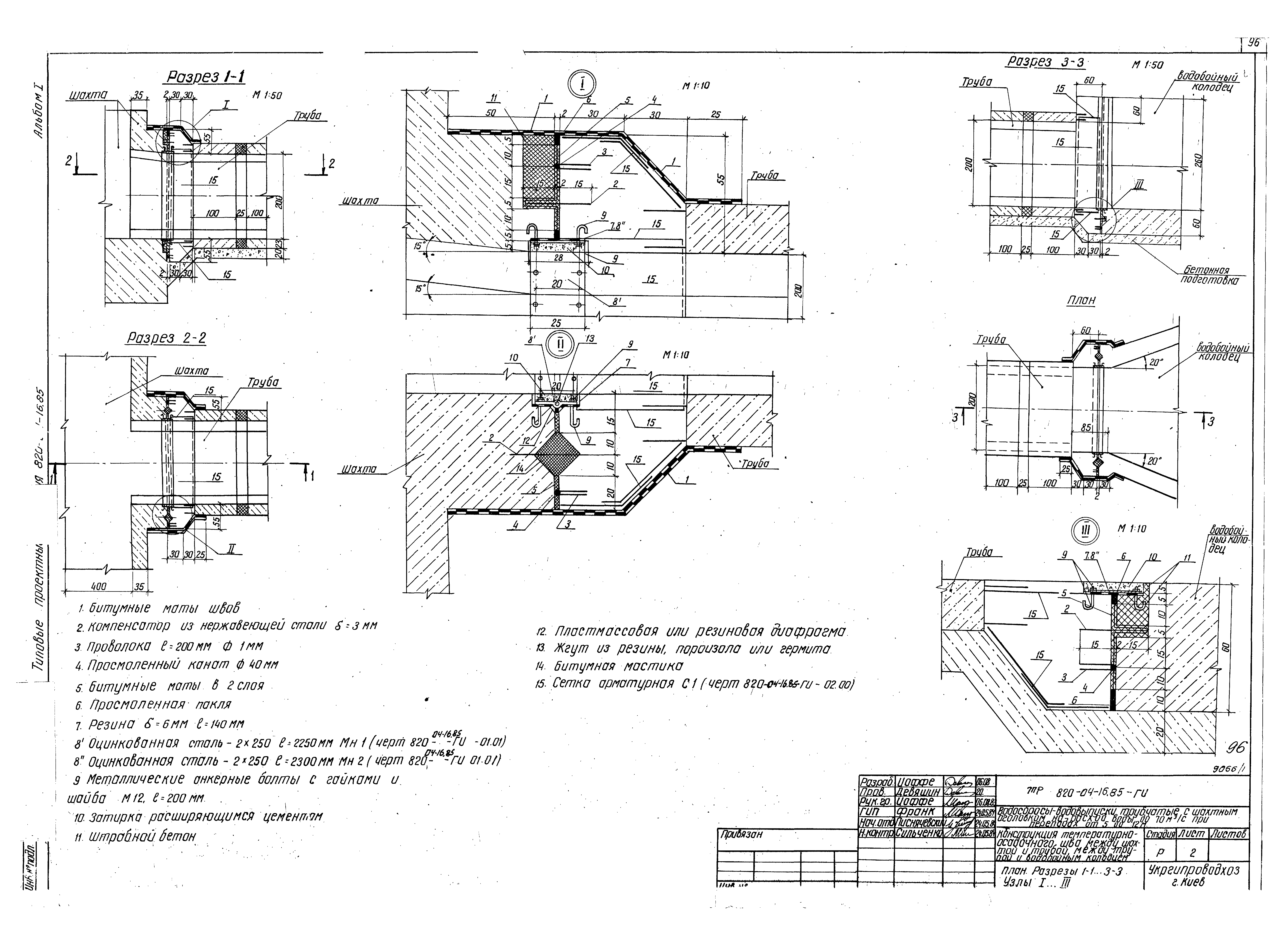 Типовые проектные решения 820-04-16.85