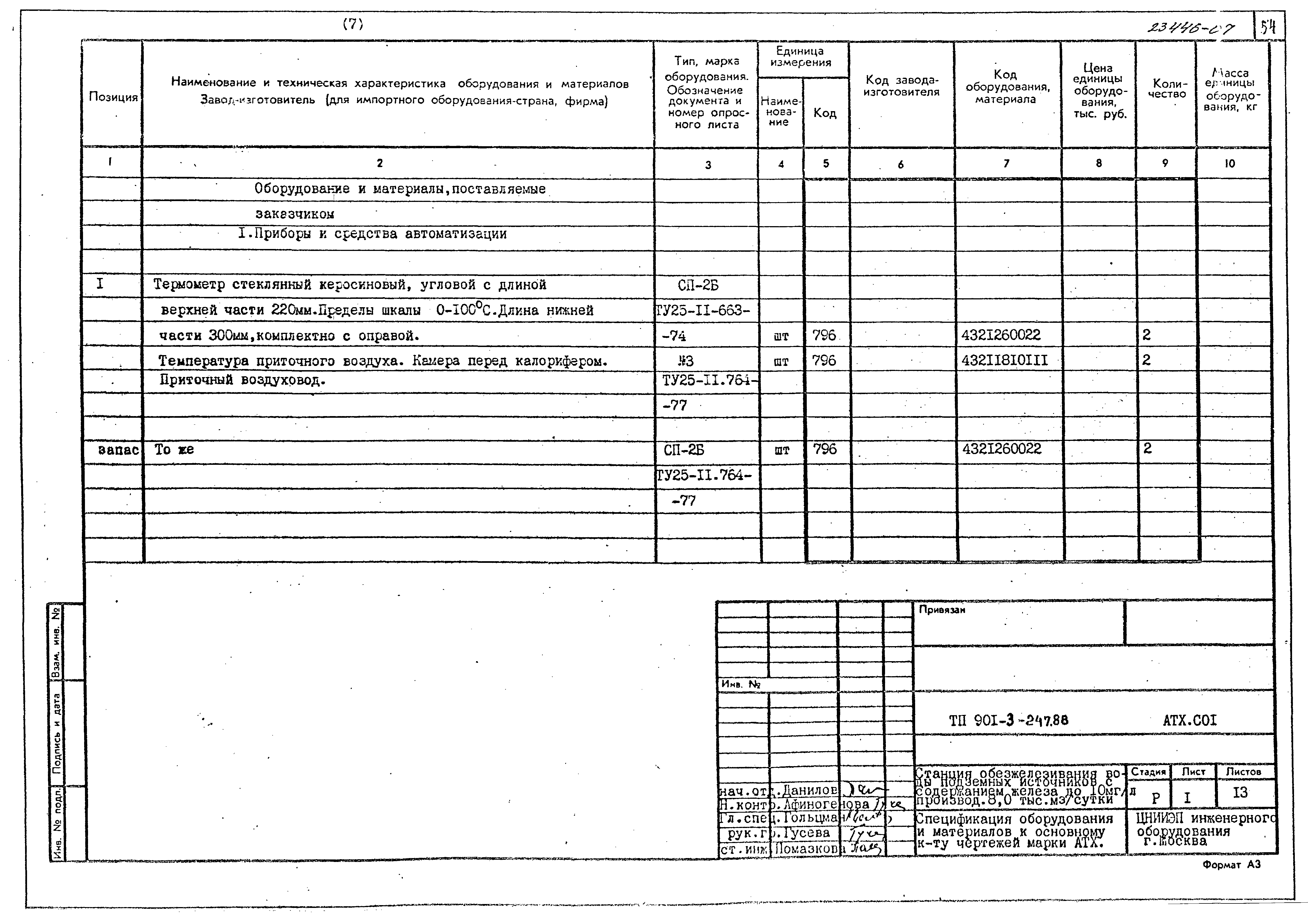 Типовой проект 901-3-247.88