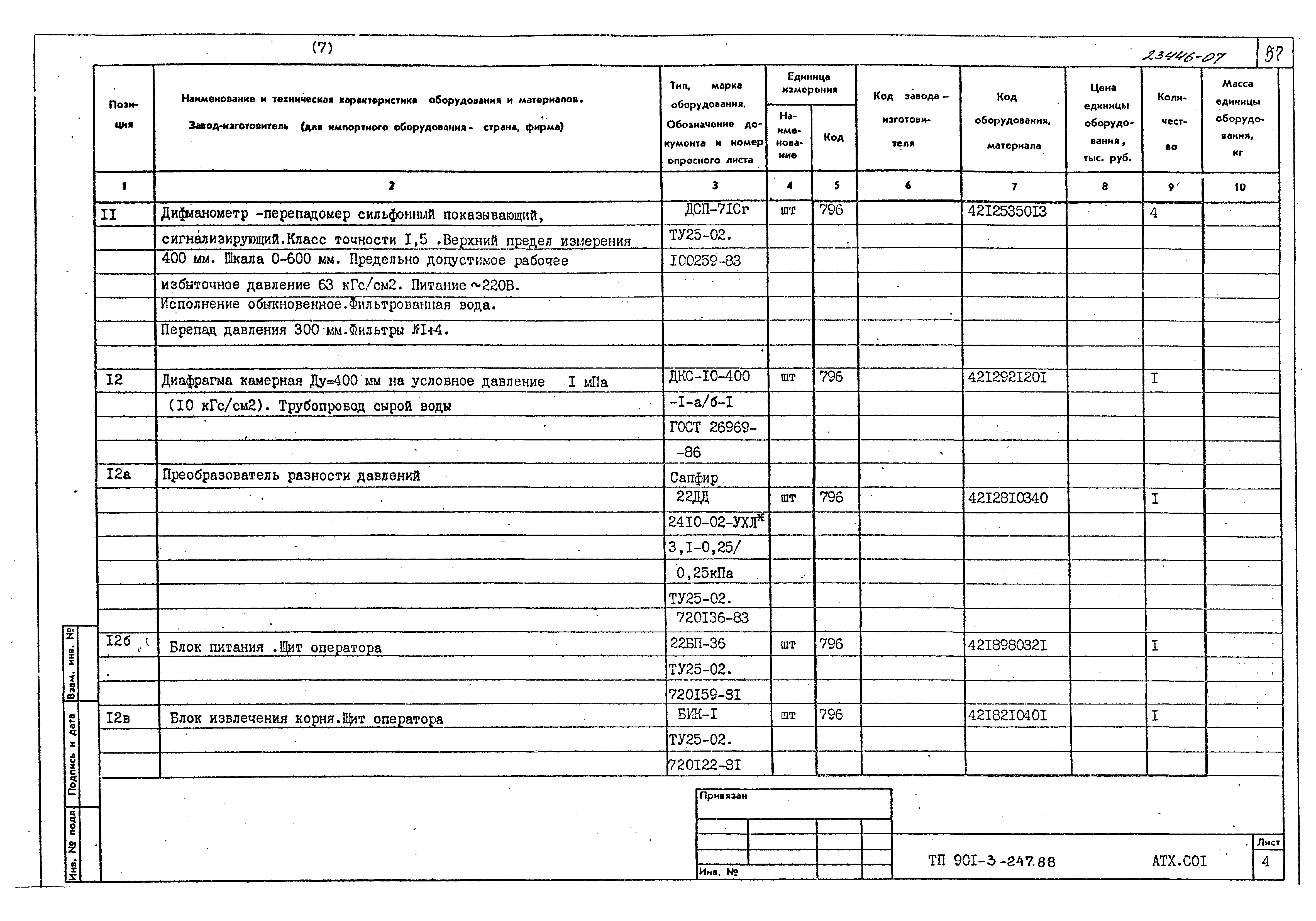 Типовой проект 901-3-247.88