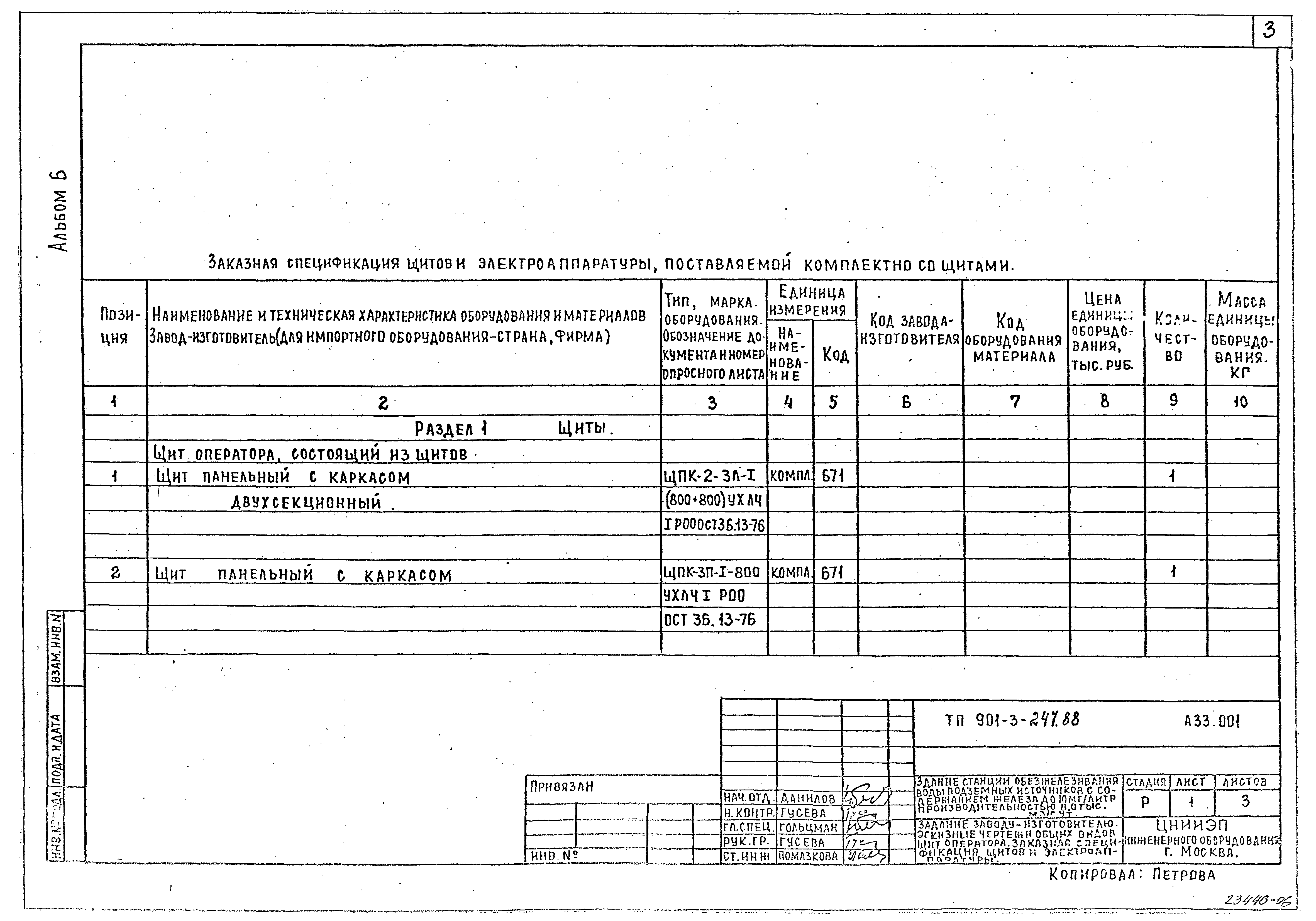 Типовой проект 901-3-247.88