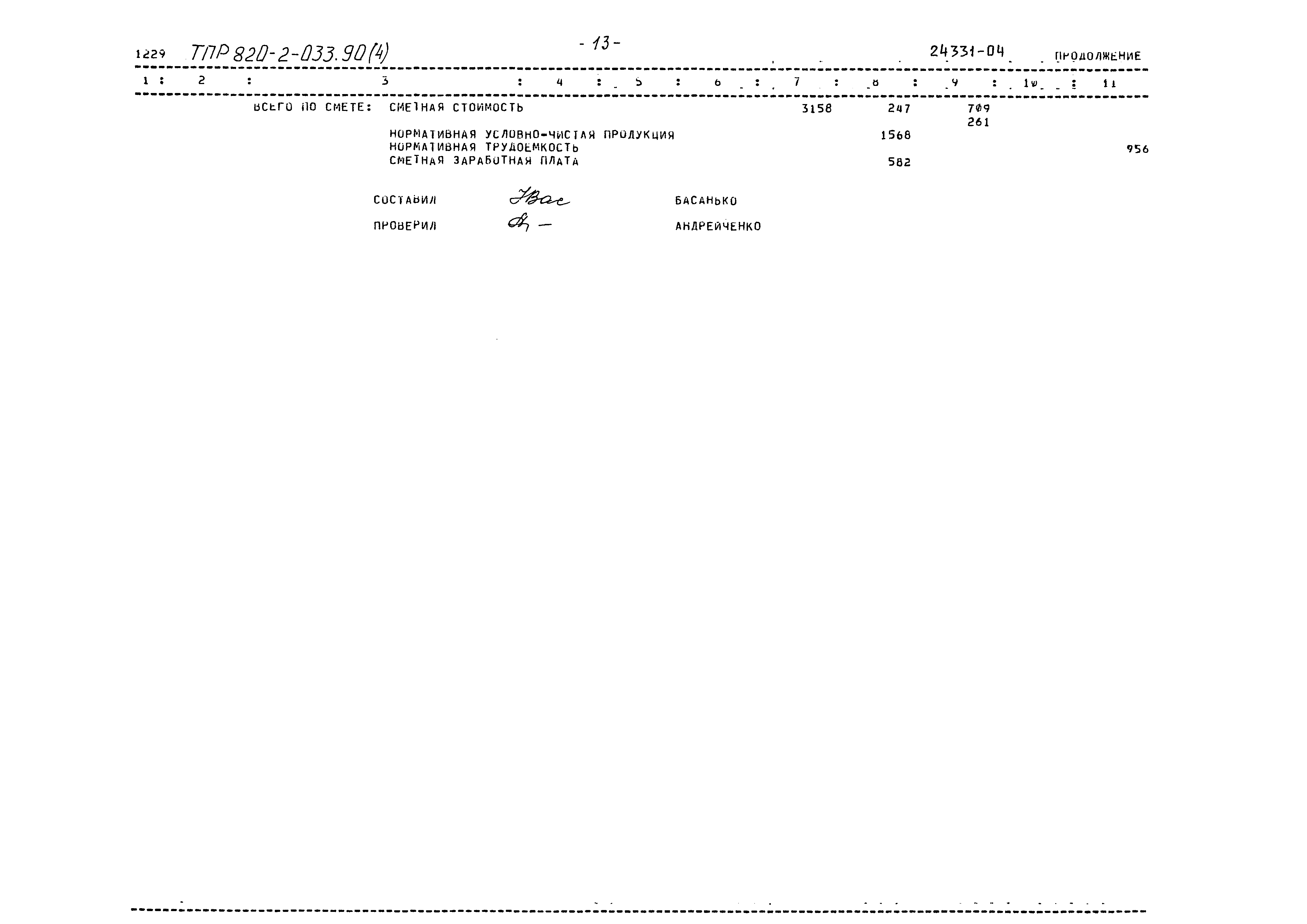 Типовые проектные решения 820-2-033.90