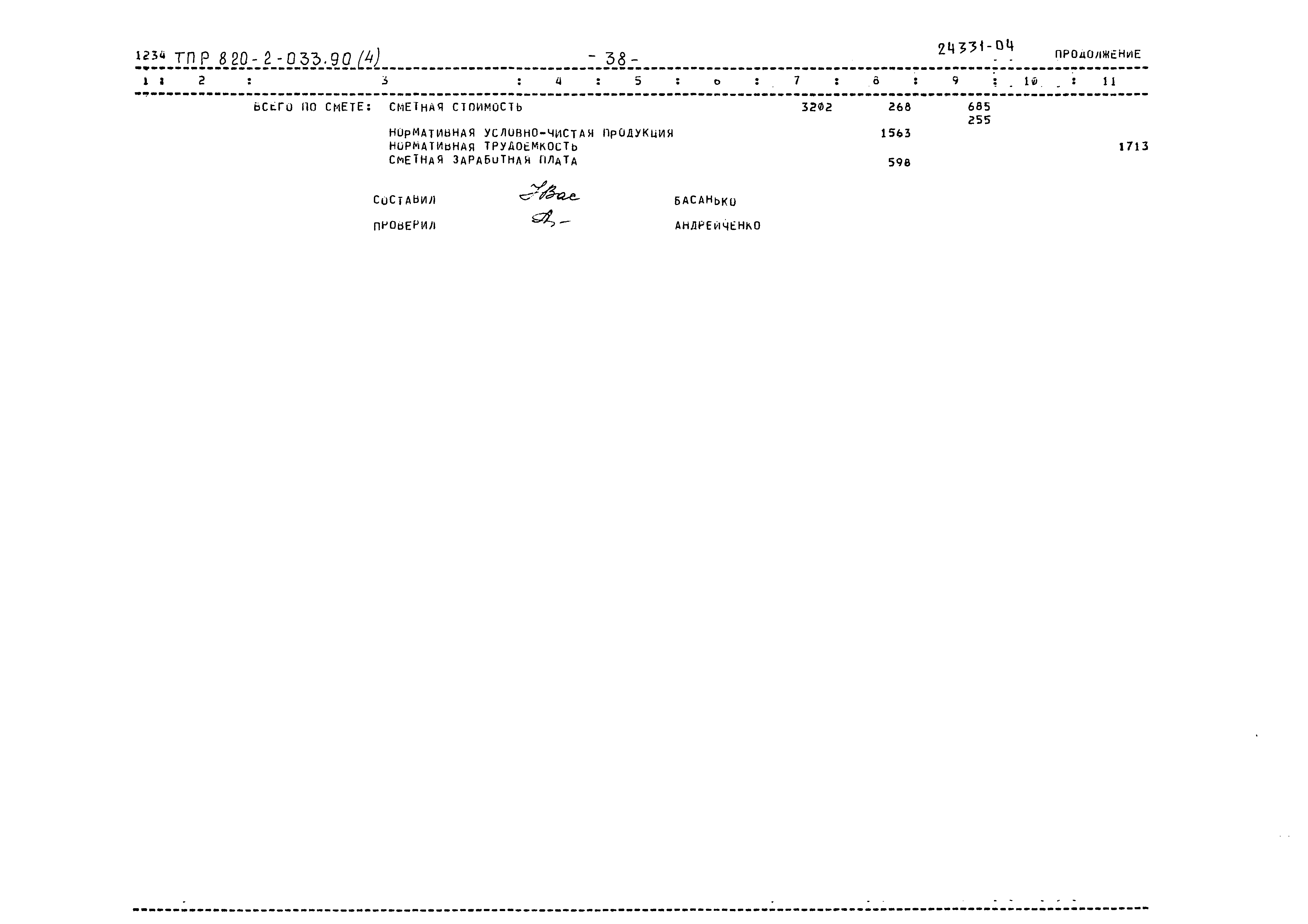 Типовые проектные решения 820-2-033.90