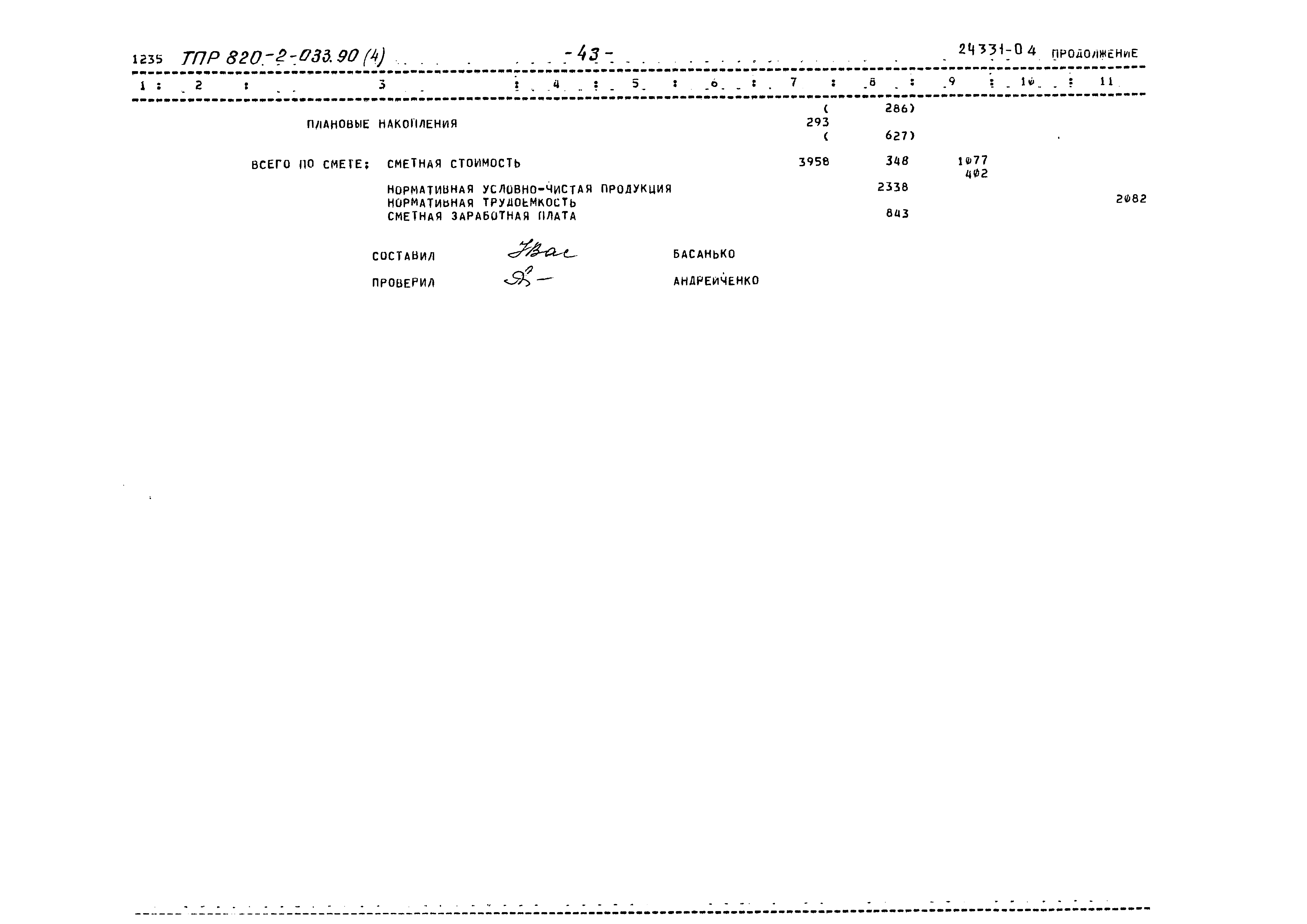 Типовые проектные решения 820-2-033.90