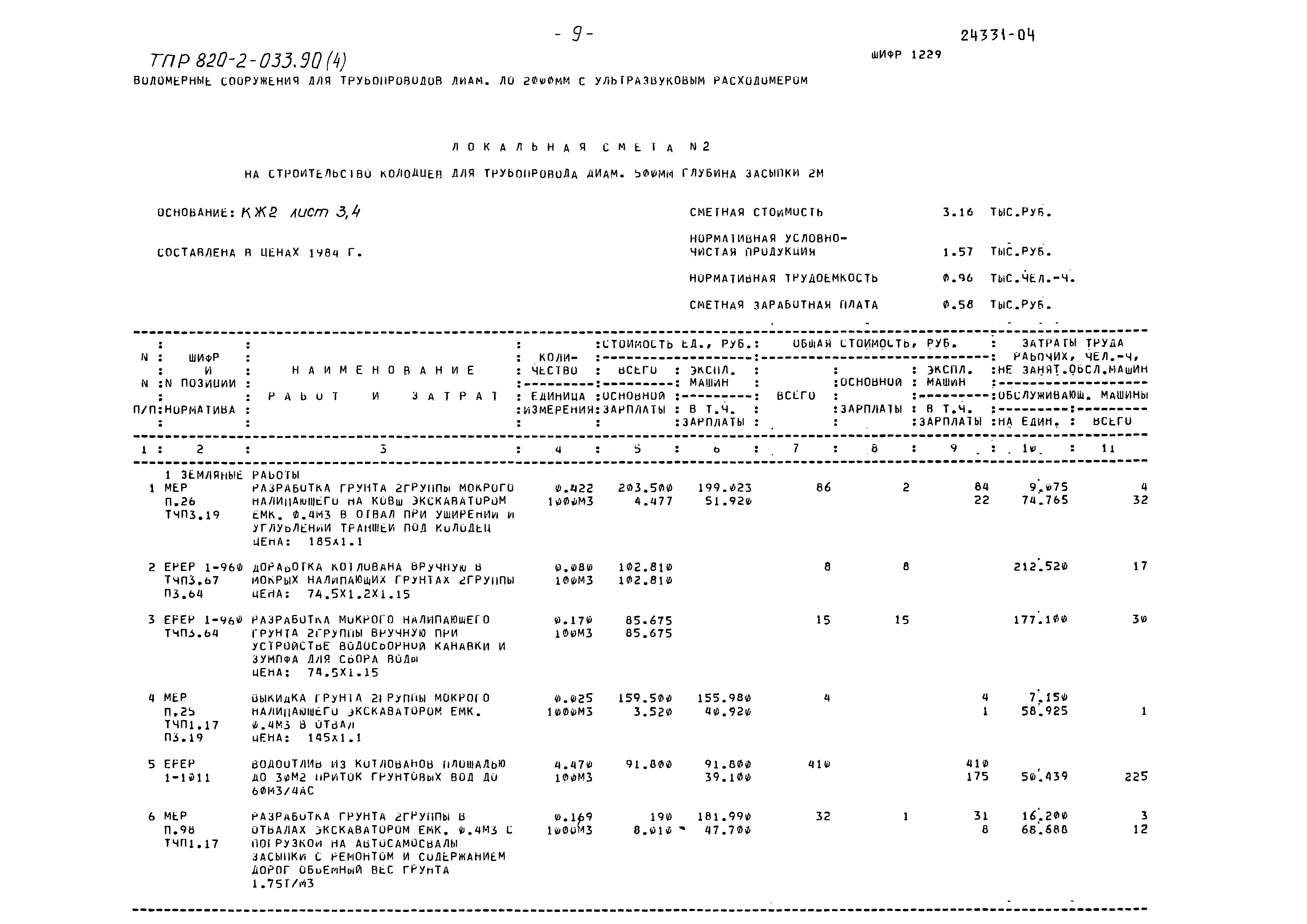 Типовые проектные решения 820-2-033.90