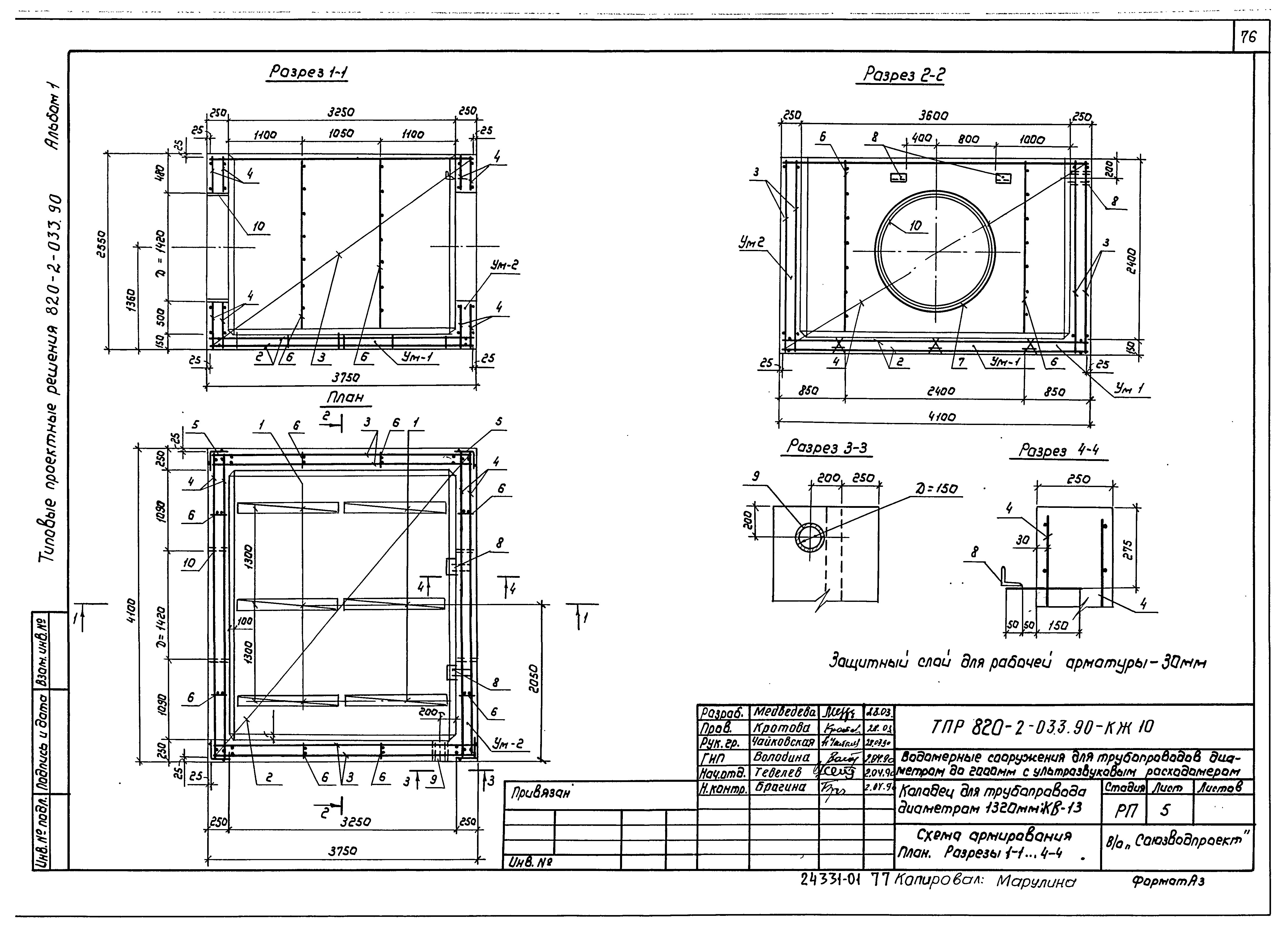 Типовые проектные решения 820-2-033.90
