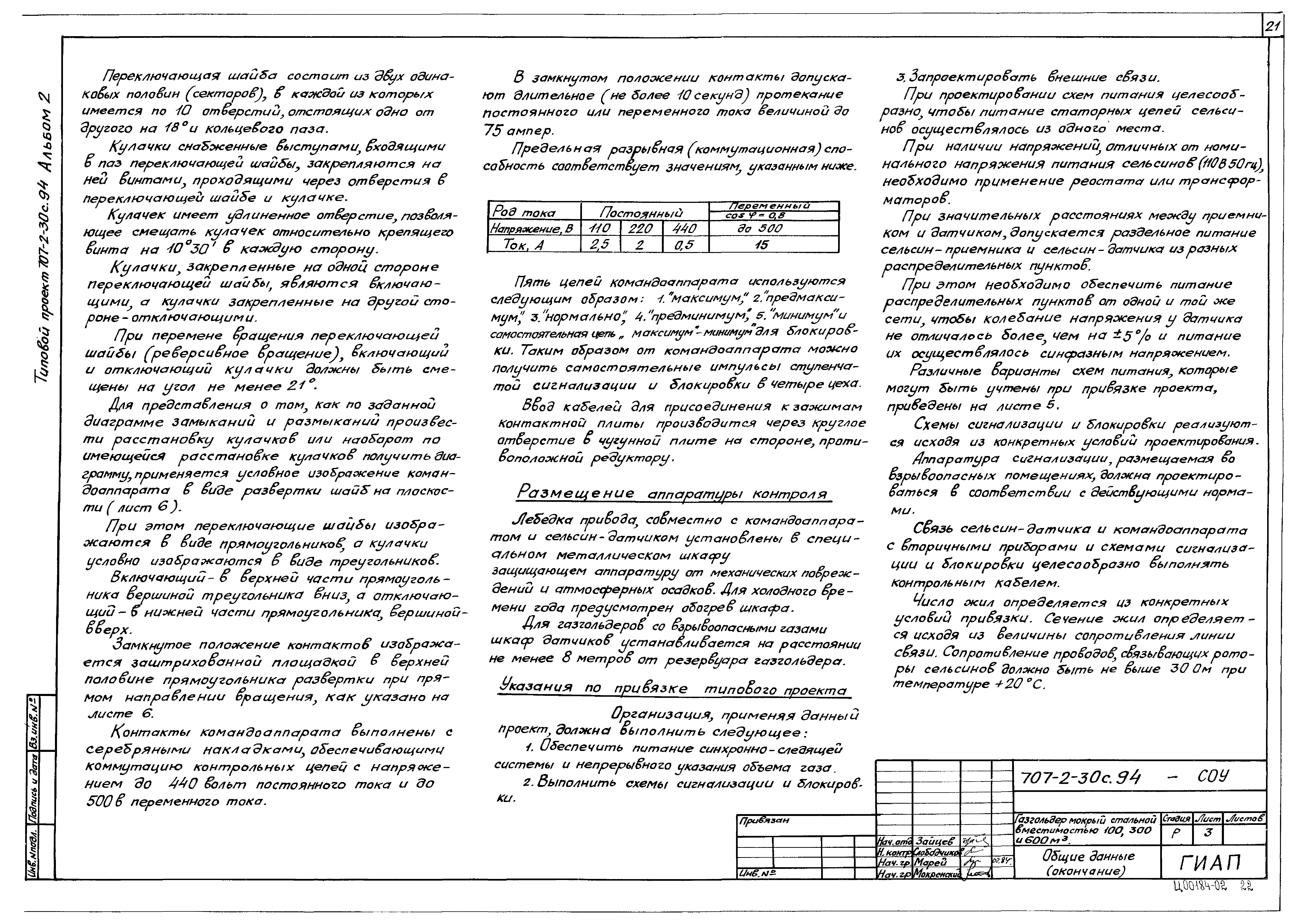 Типовой проект 707-2-30с.94