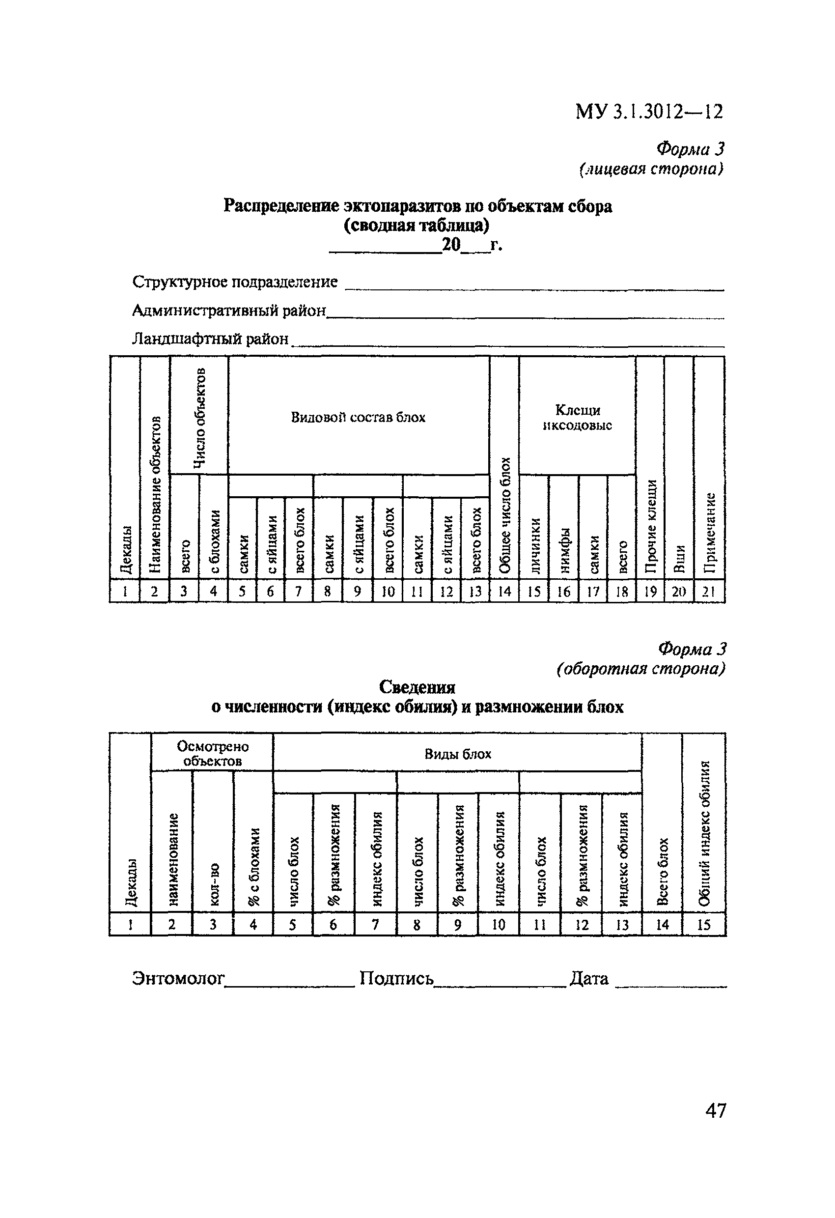 МУ 3.1.3012-12