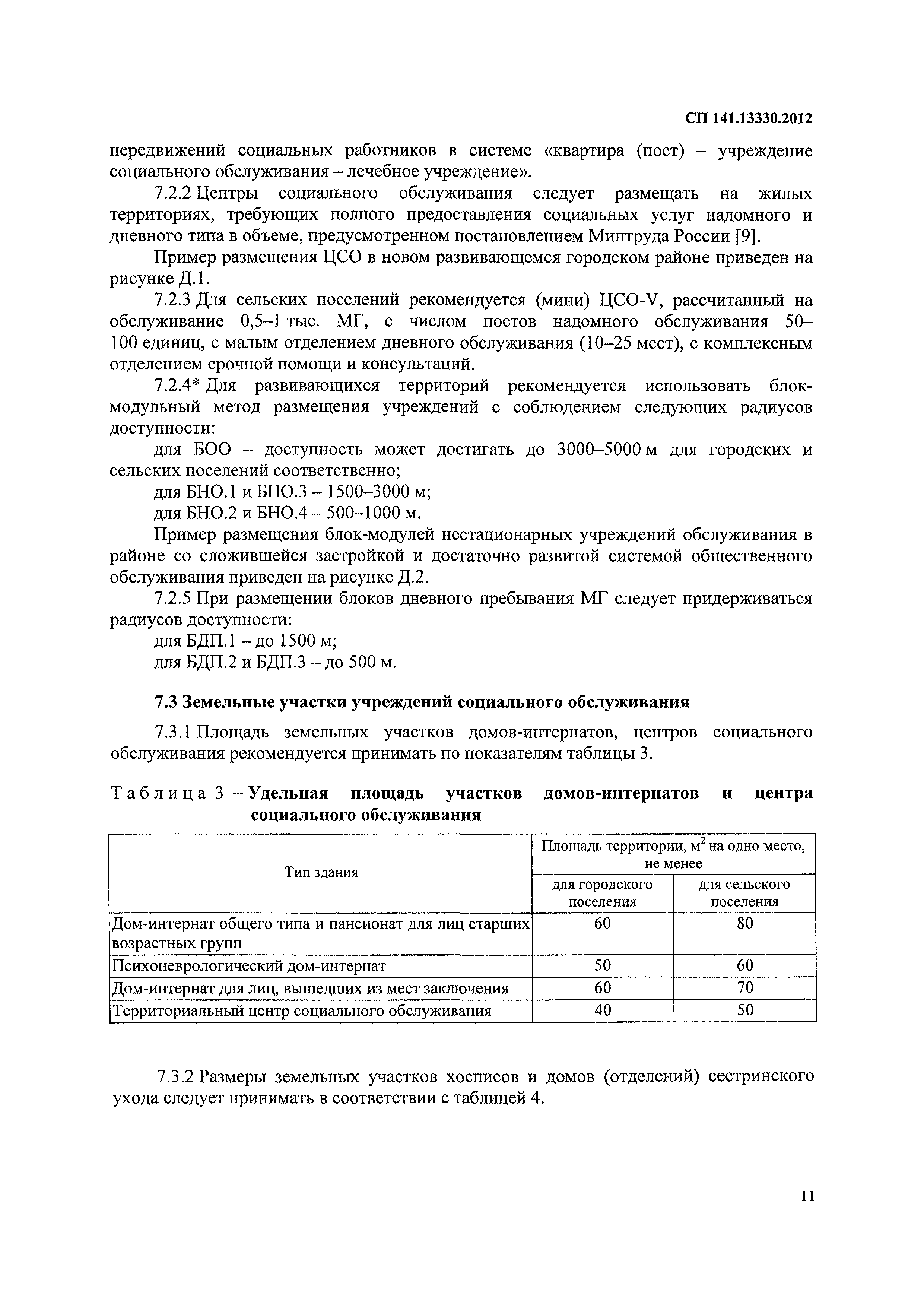 Скачать СП 141.13330.2012 Учреждения социального обслуживания маломобильных  групп населения. Правила расчета и размещения