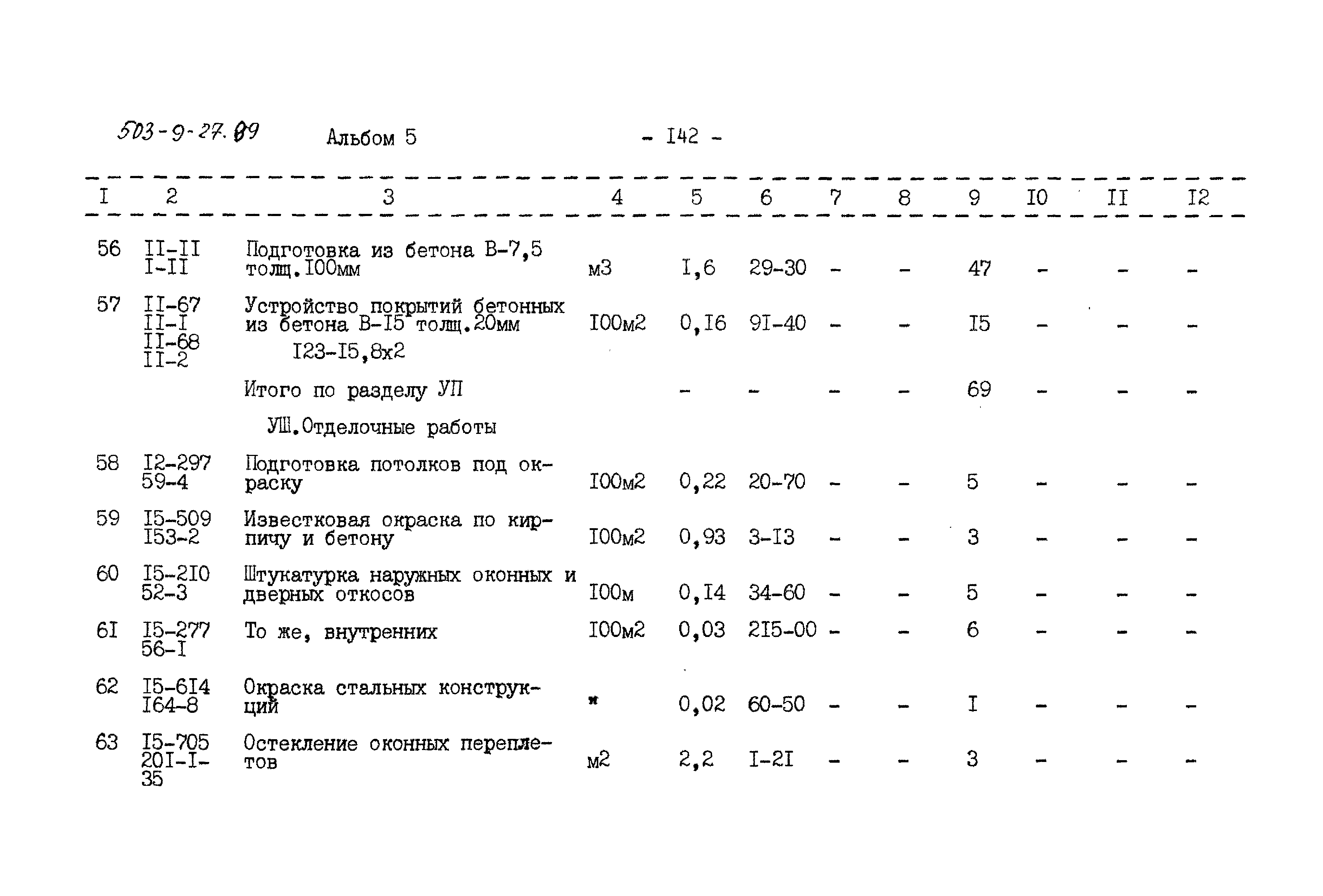 Типовой проект 503-9-27.89