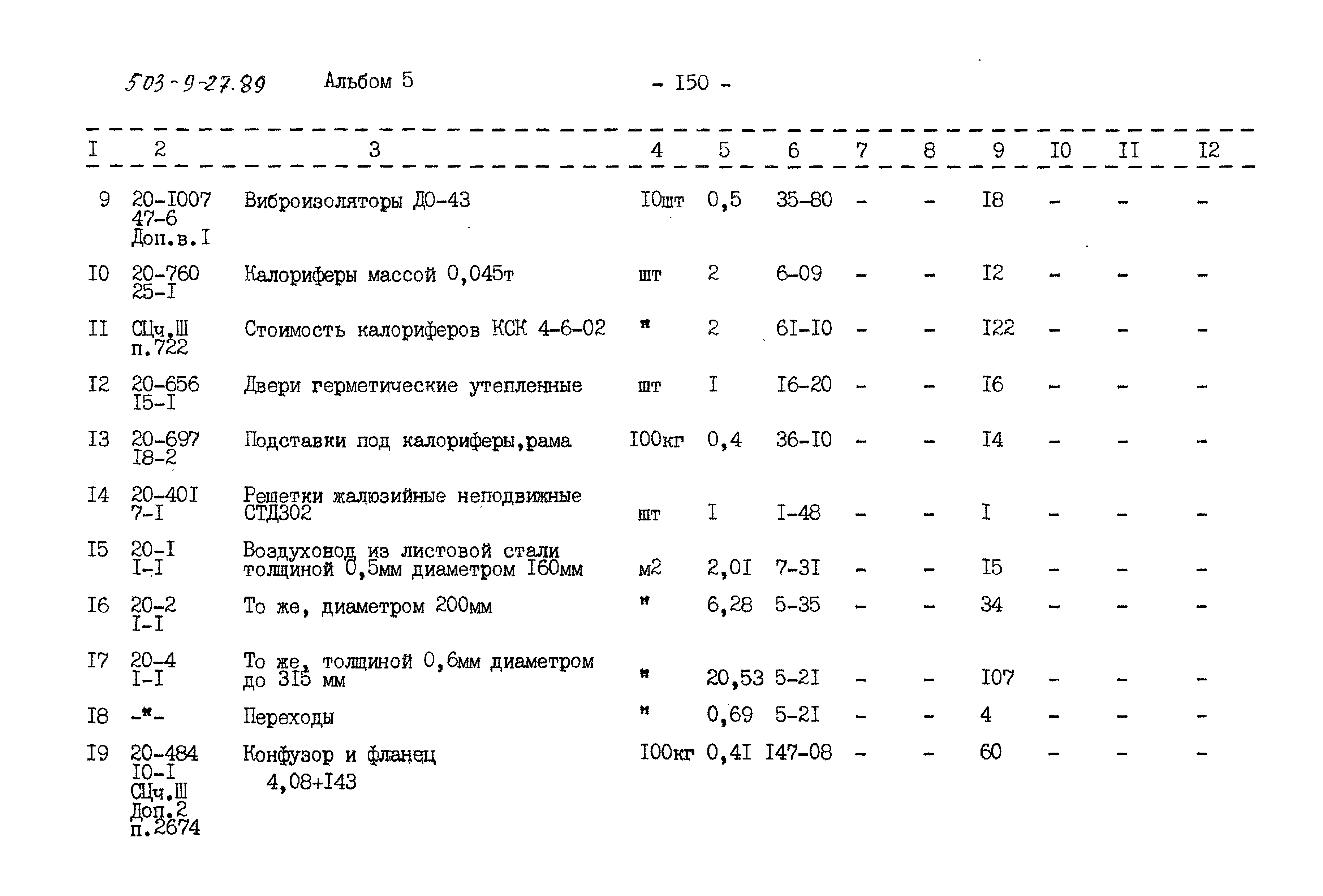 Типовой проект 503-9-27.89