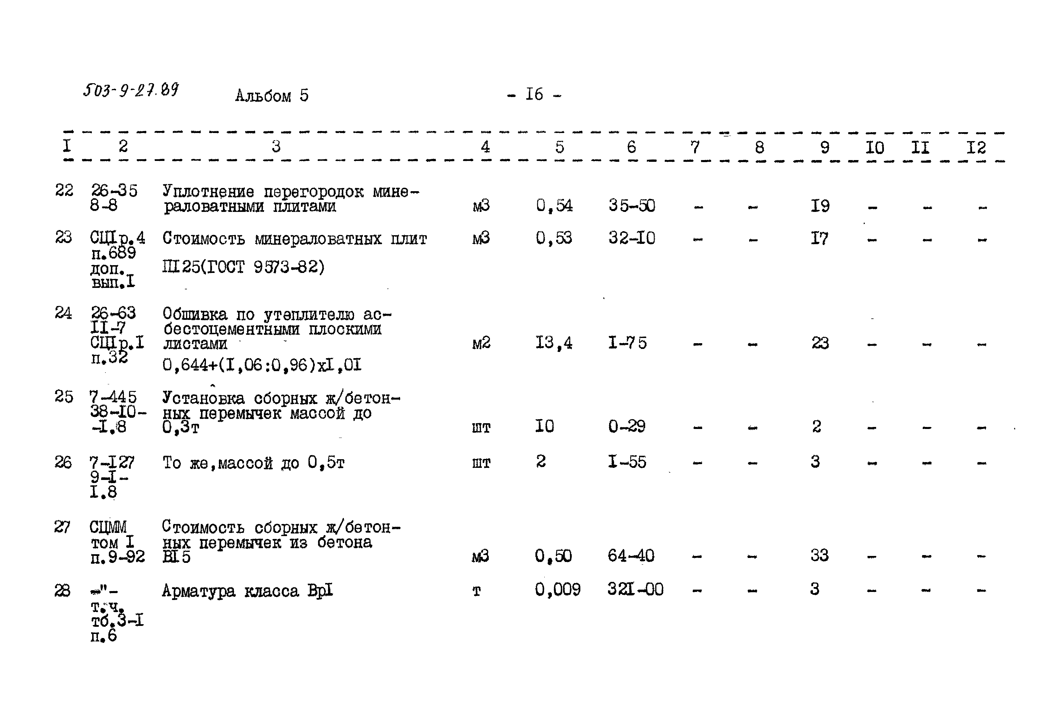 Типовой проект 503-9-27.89