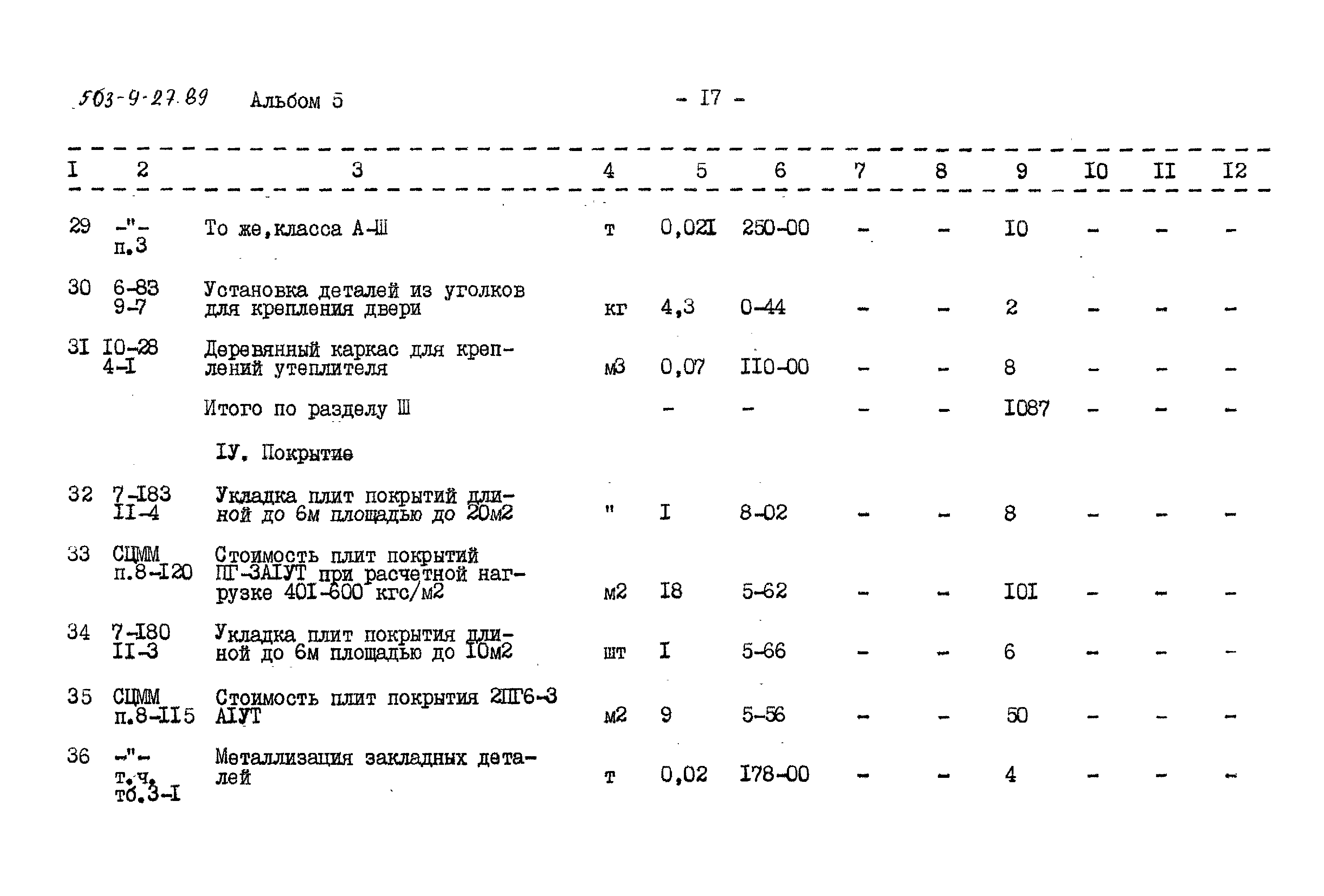 Типовой проект 503-9-27.89