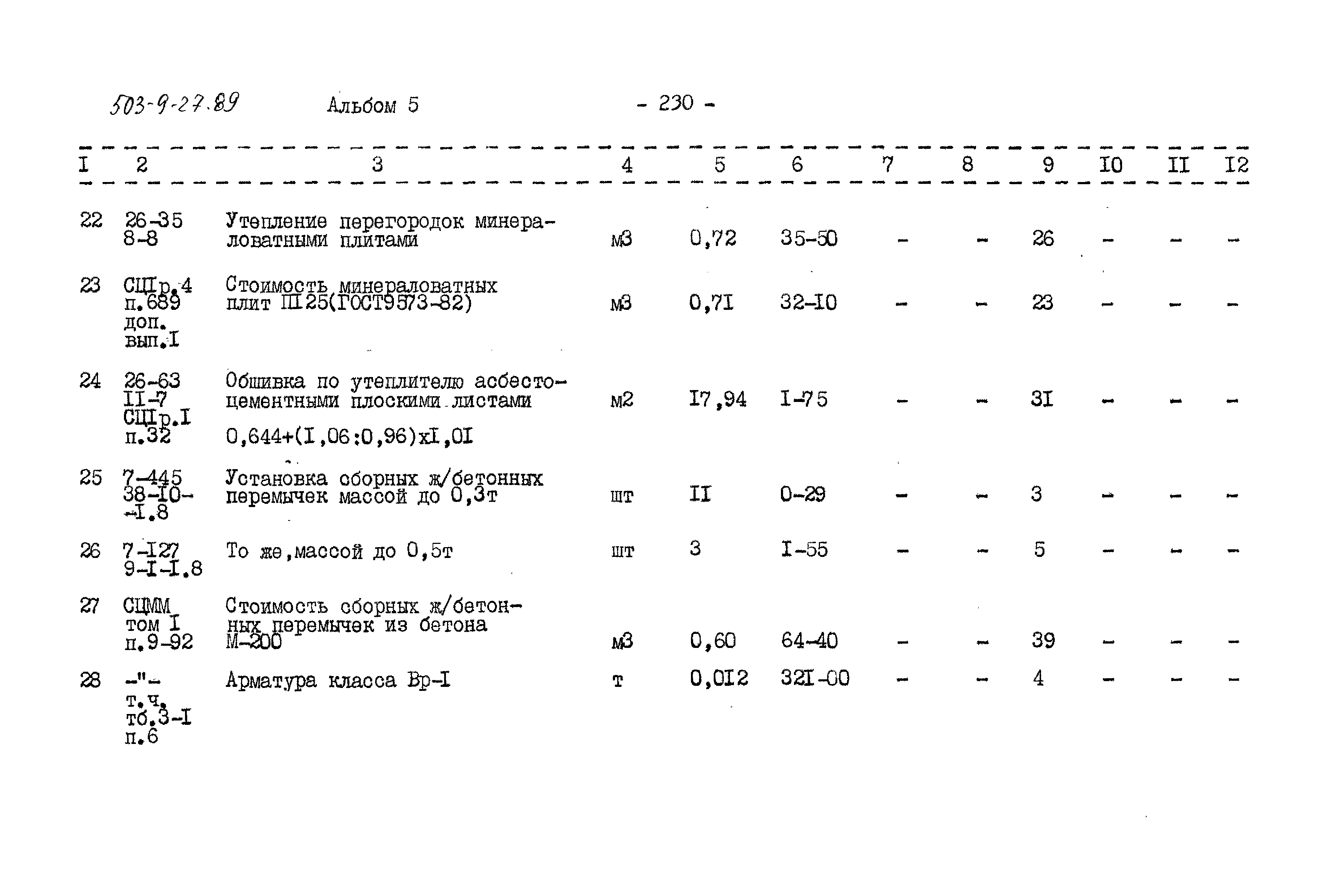 Типовой проект 503-9-27.89
