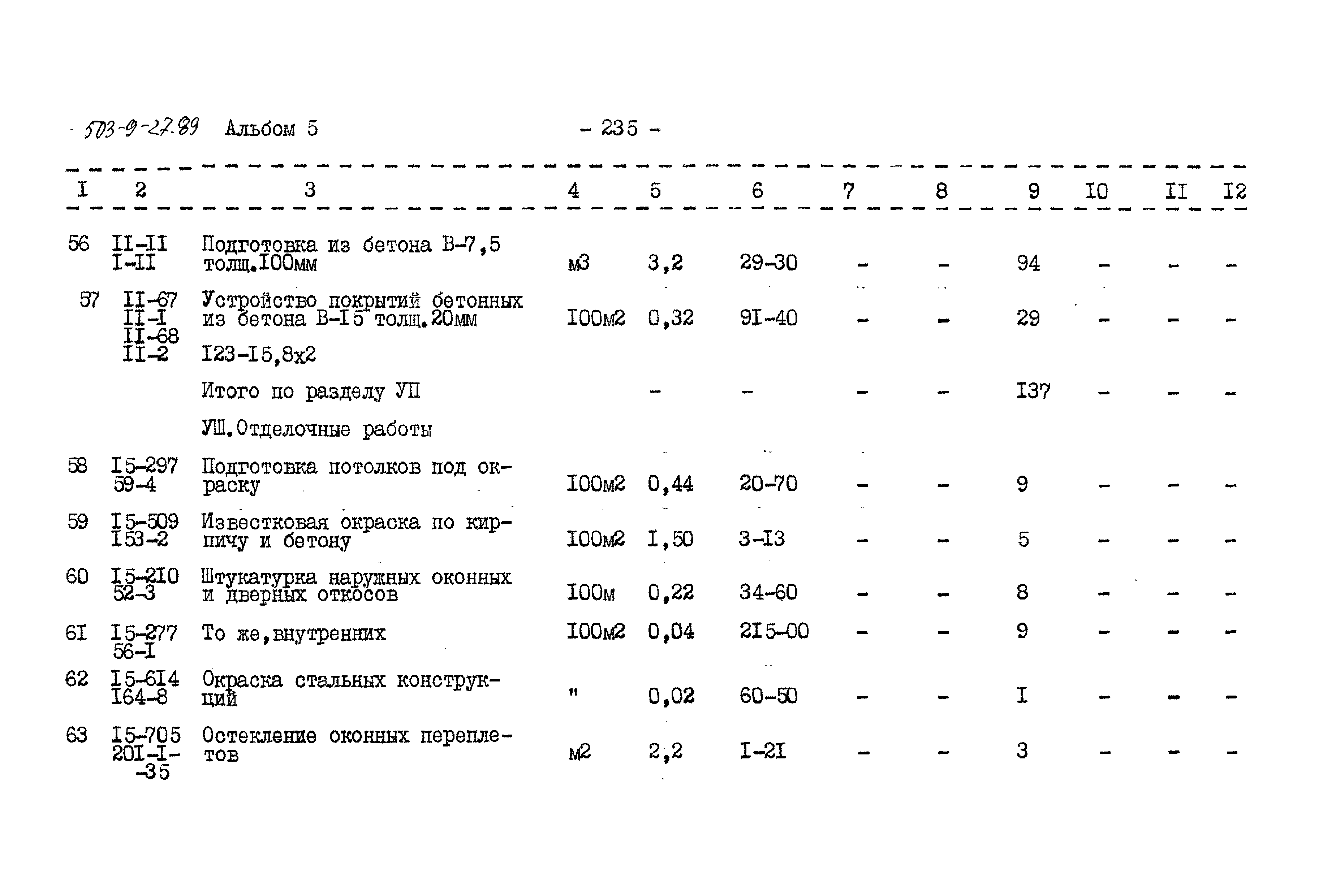 Типовой проект 503-9-27.89