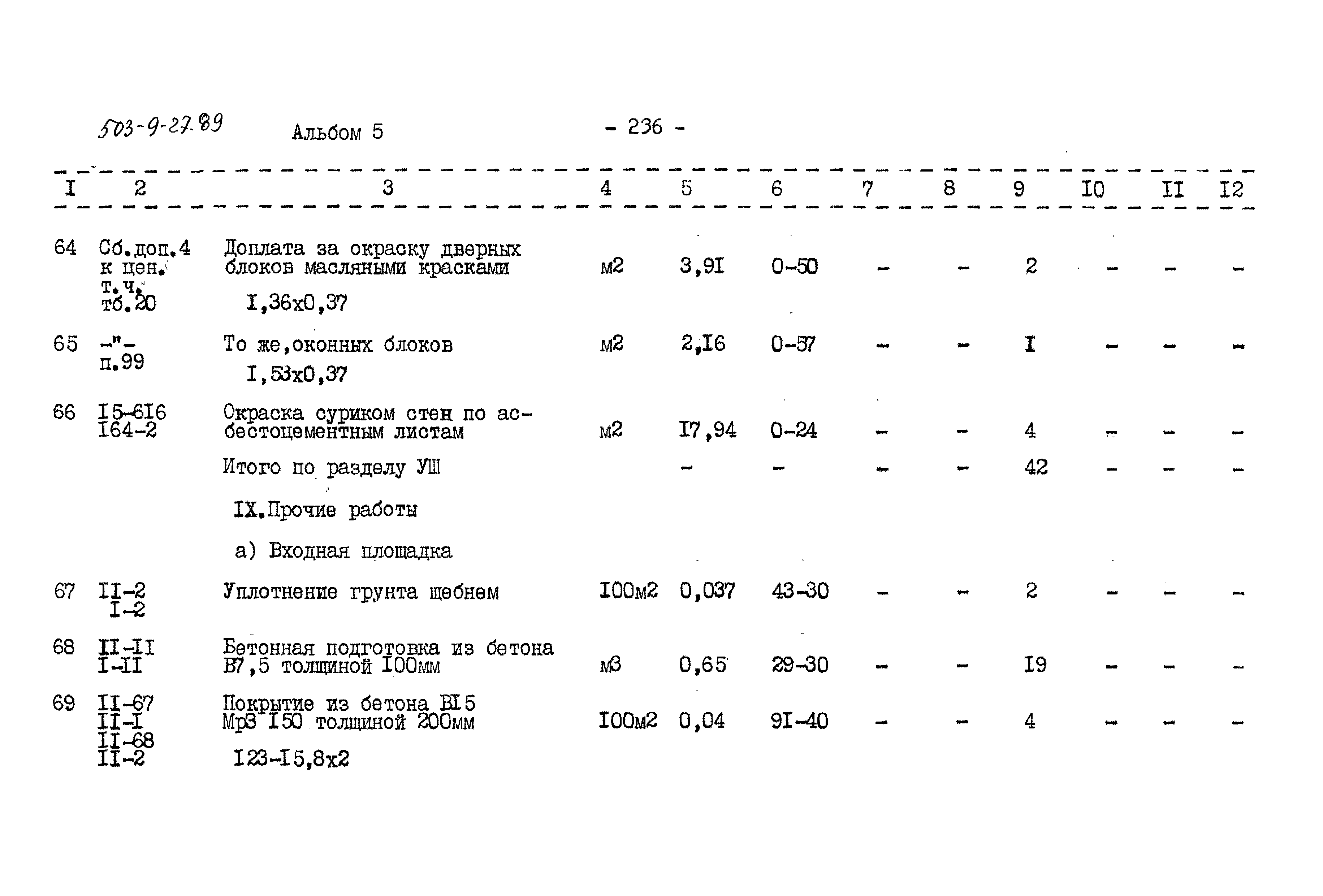 Типовой проект 503-9-27.89