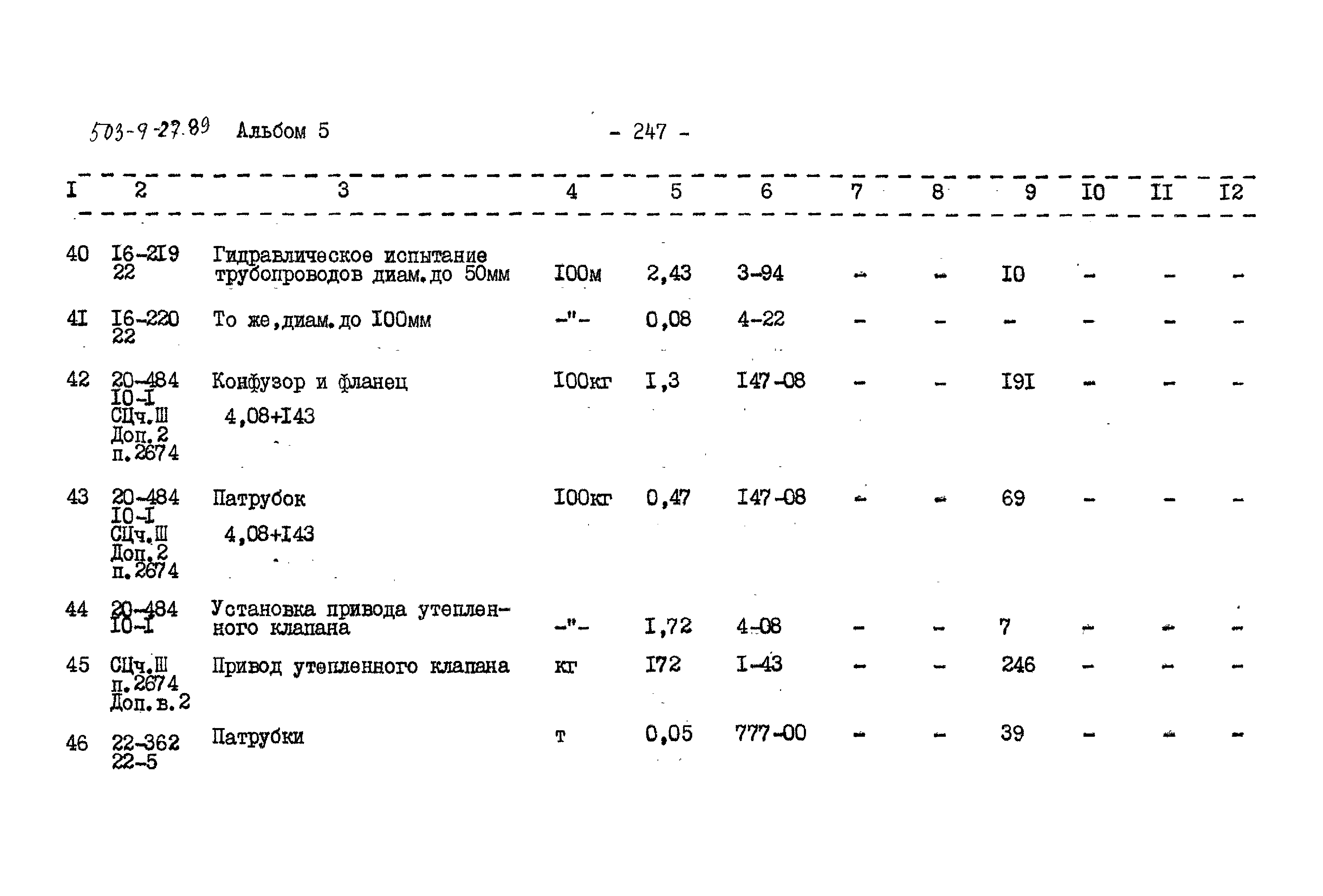 Типовой проект 503-9-27.89