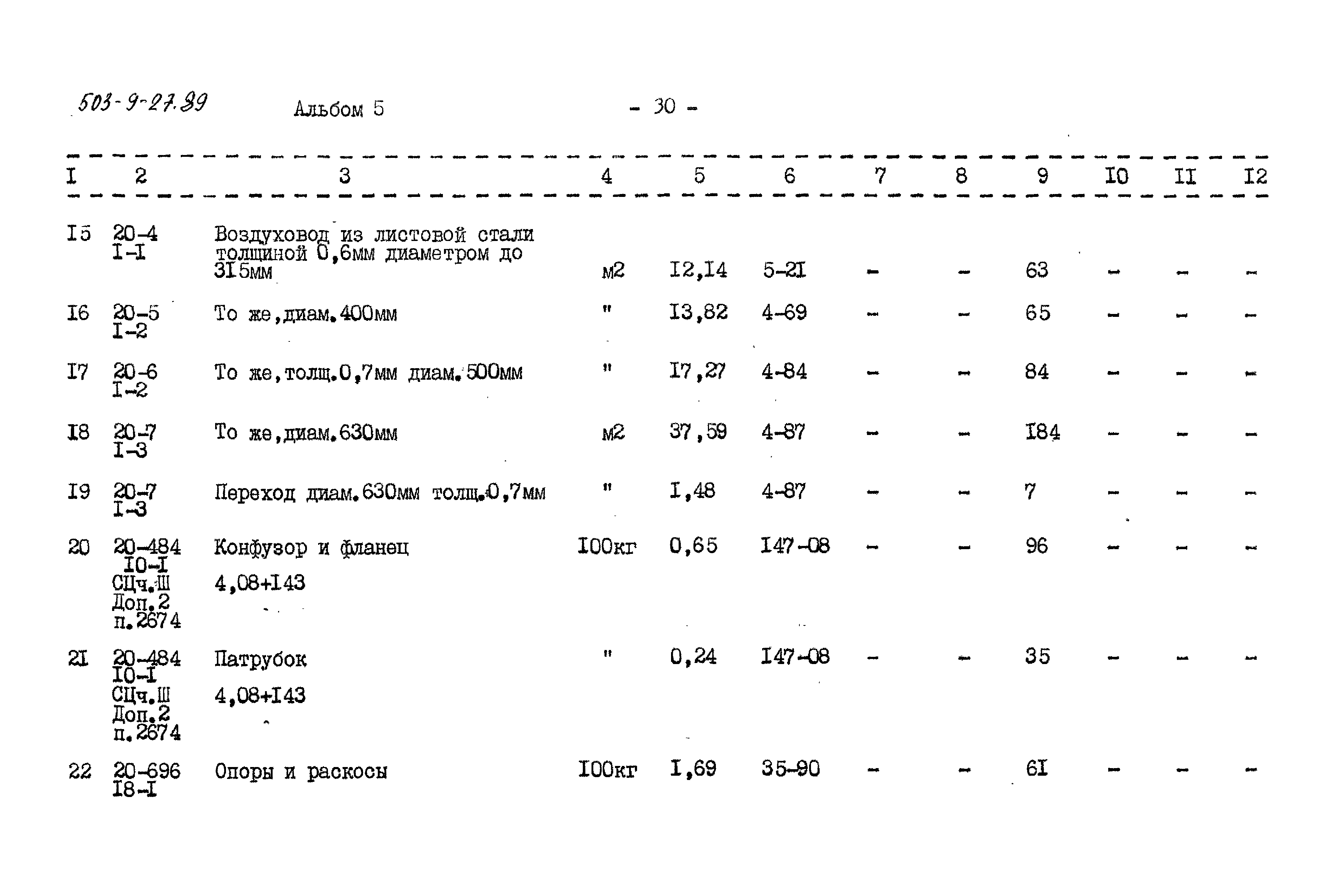 Типовой проект 503-9-27.89