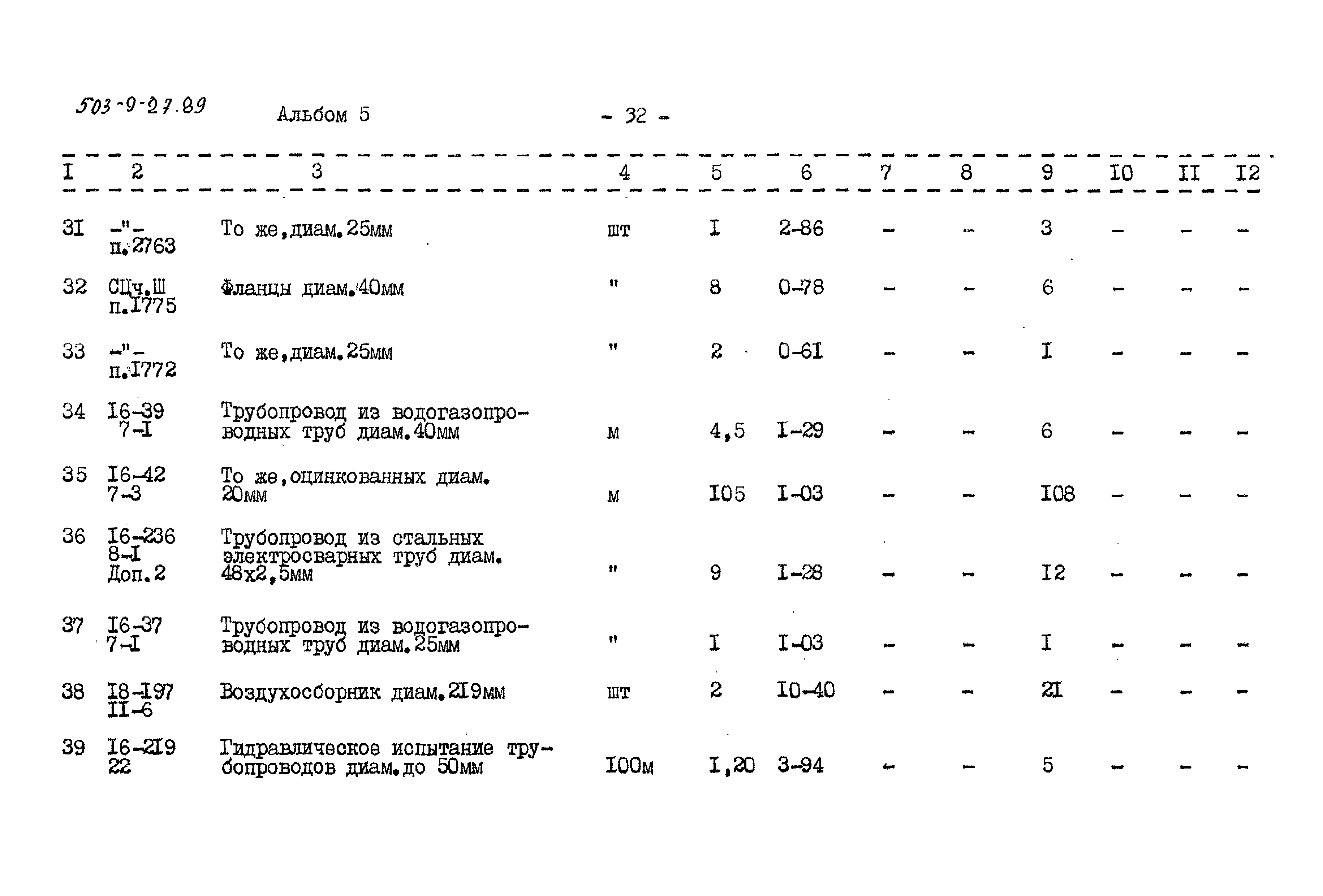 Типовой проект 503-9-27.89