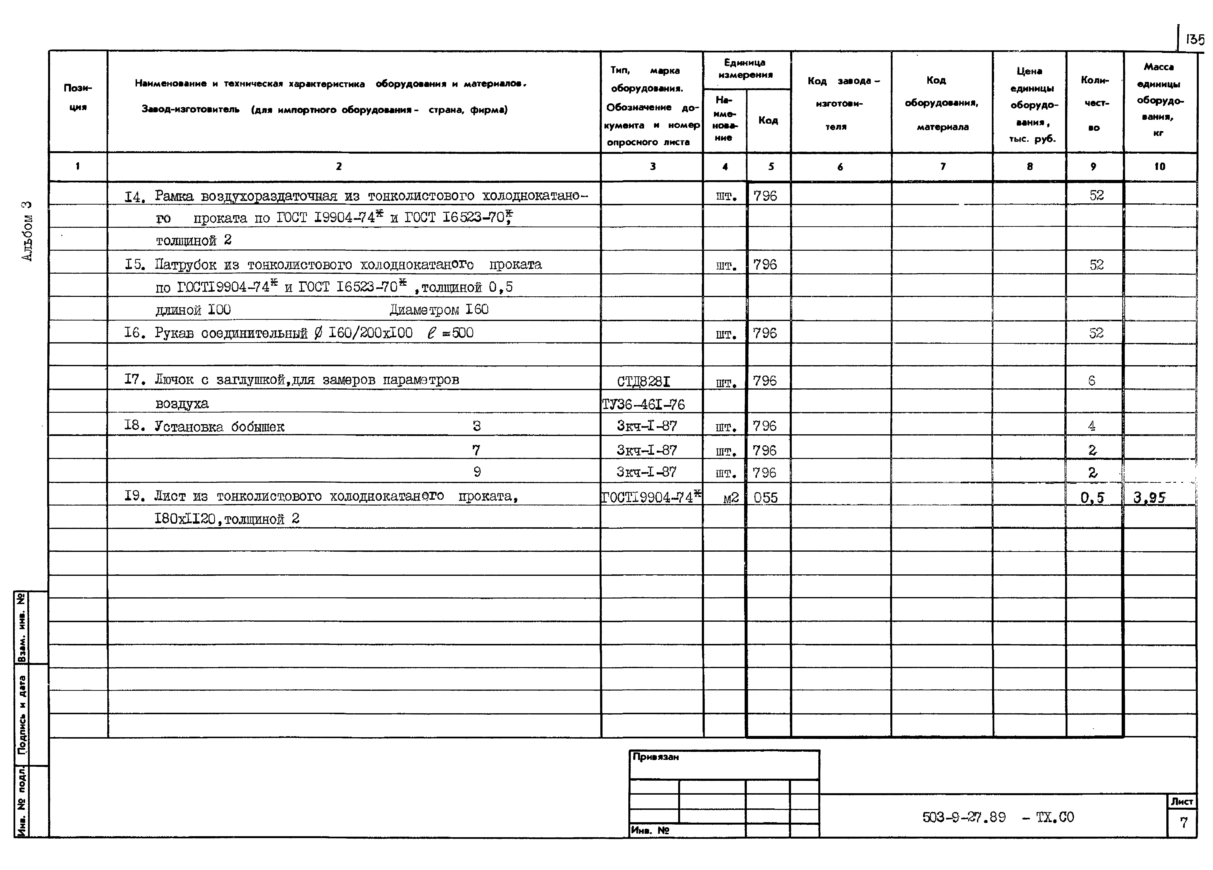 Типовой проект 503-9-27.89