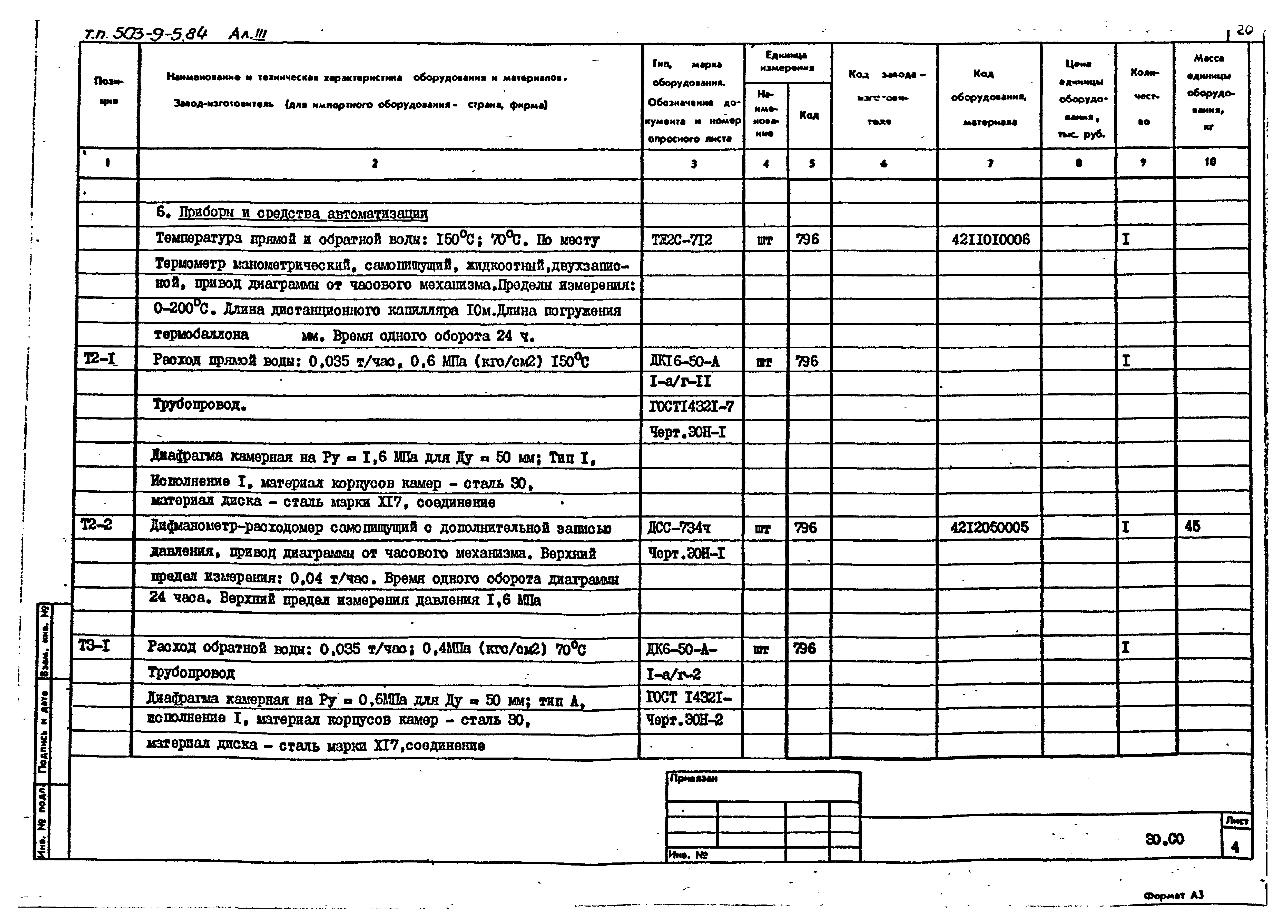 Типовой проект 503-9-5.84