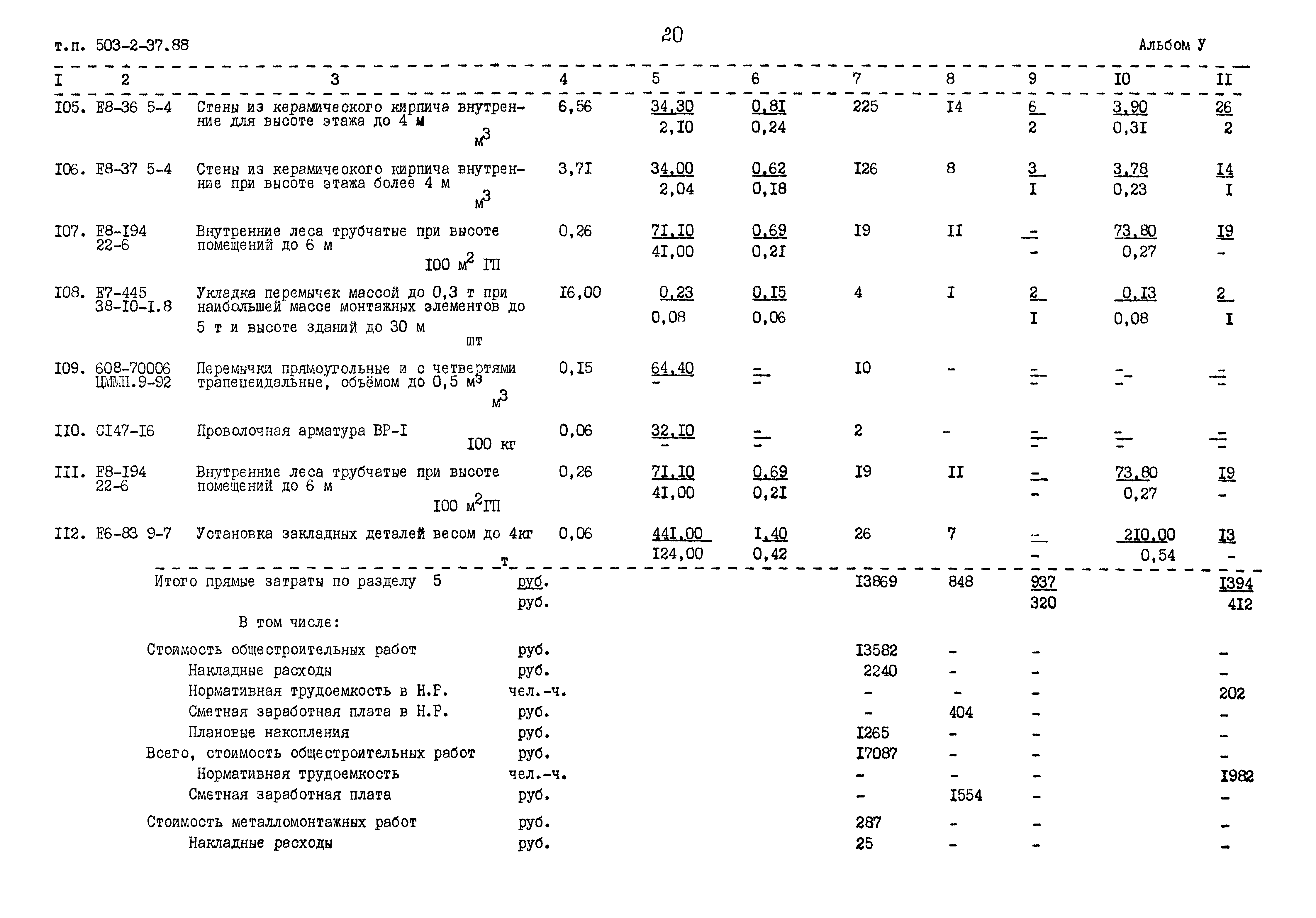 Типовой проект 503-2-37.88