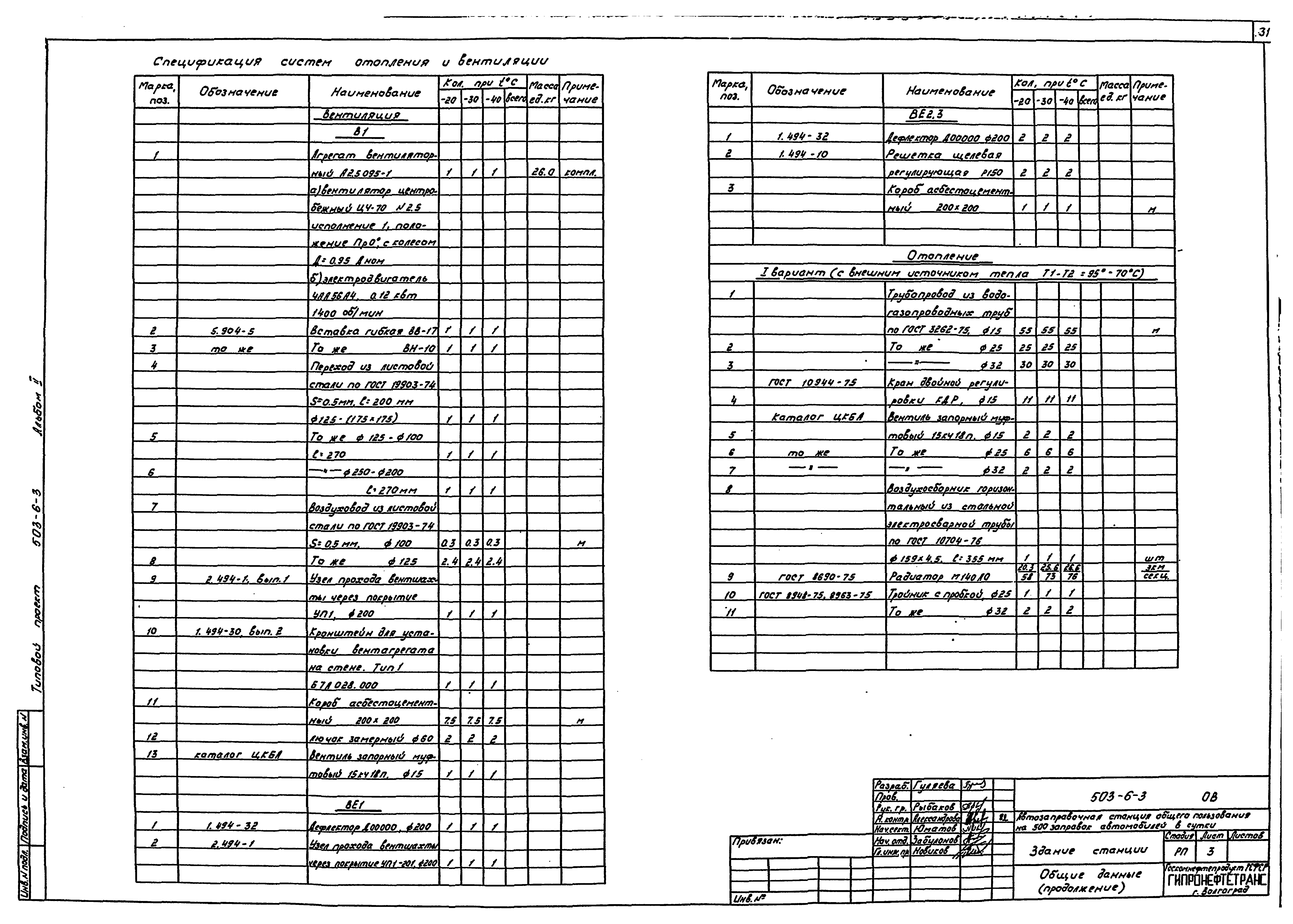 Типовой проект 503-6-4