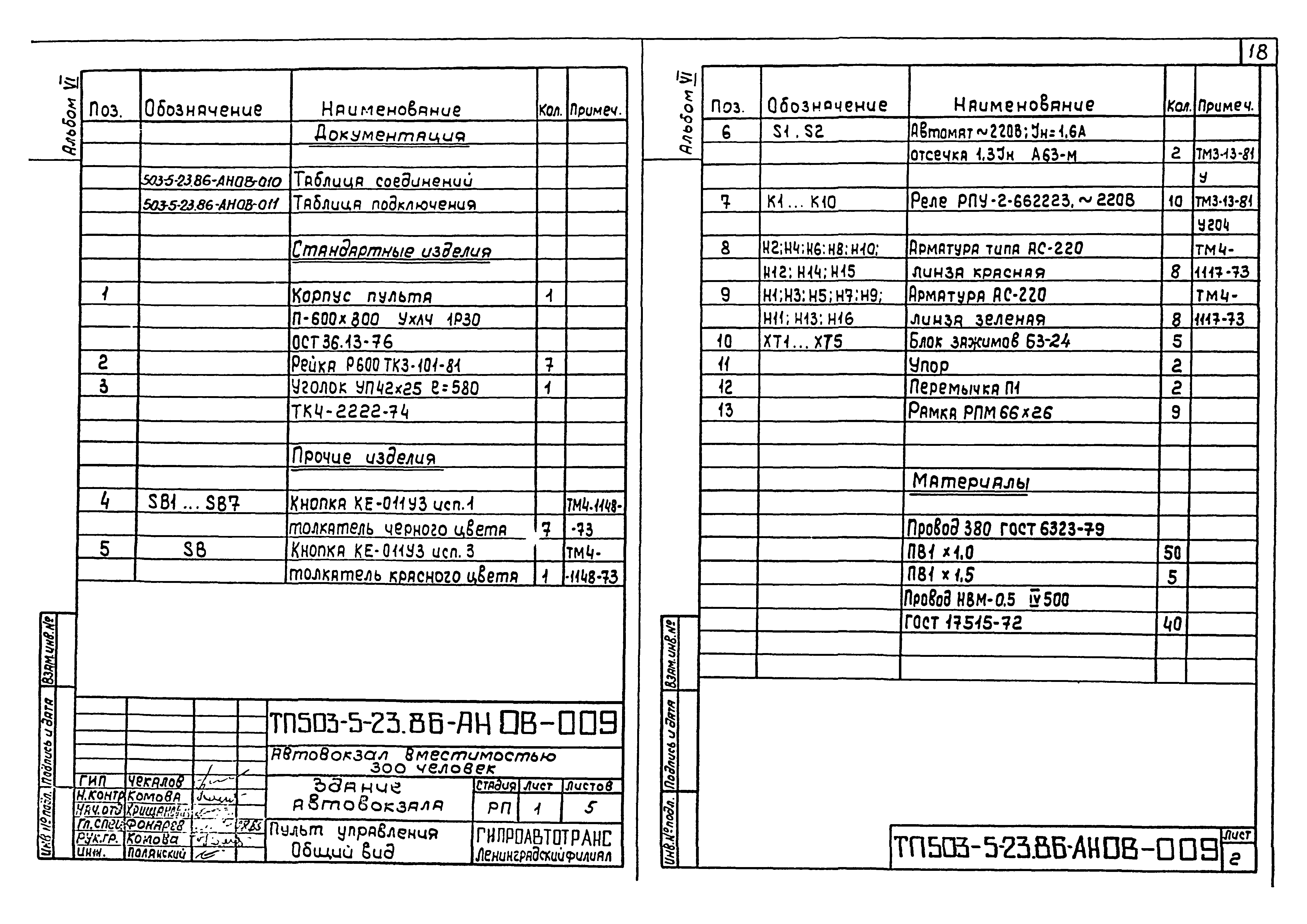 Типовой проект 503-5-23.86