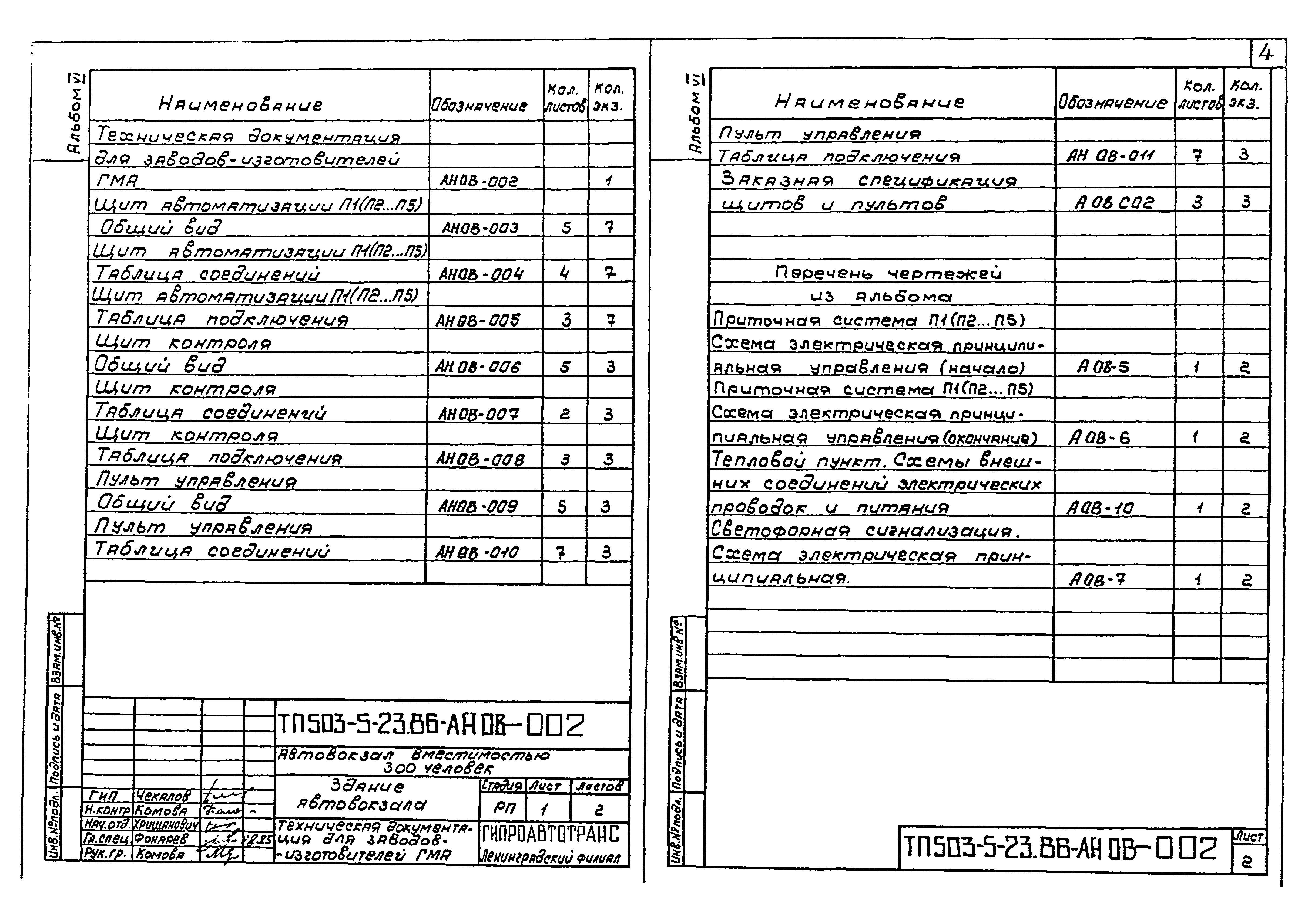 Типовой проект 503-5-23.86