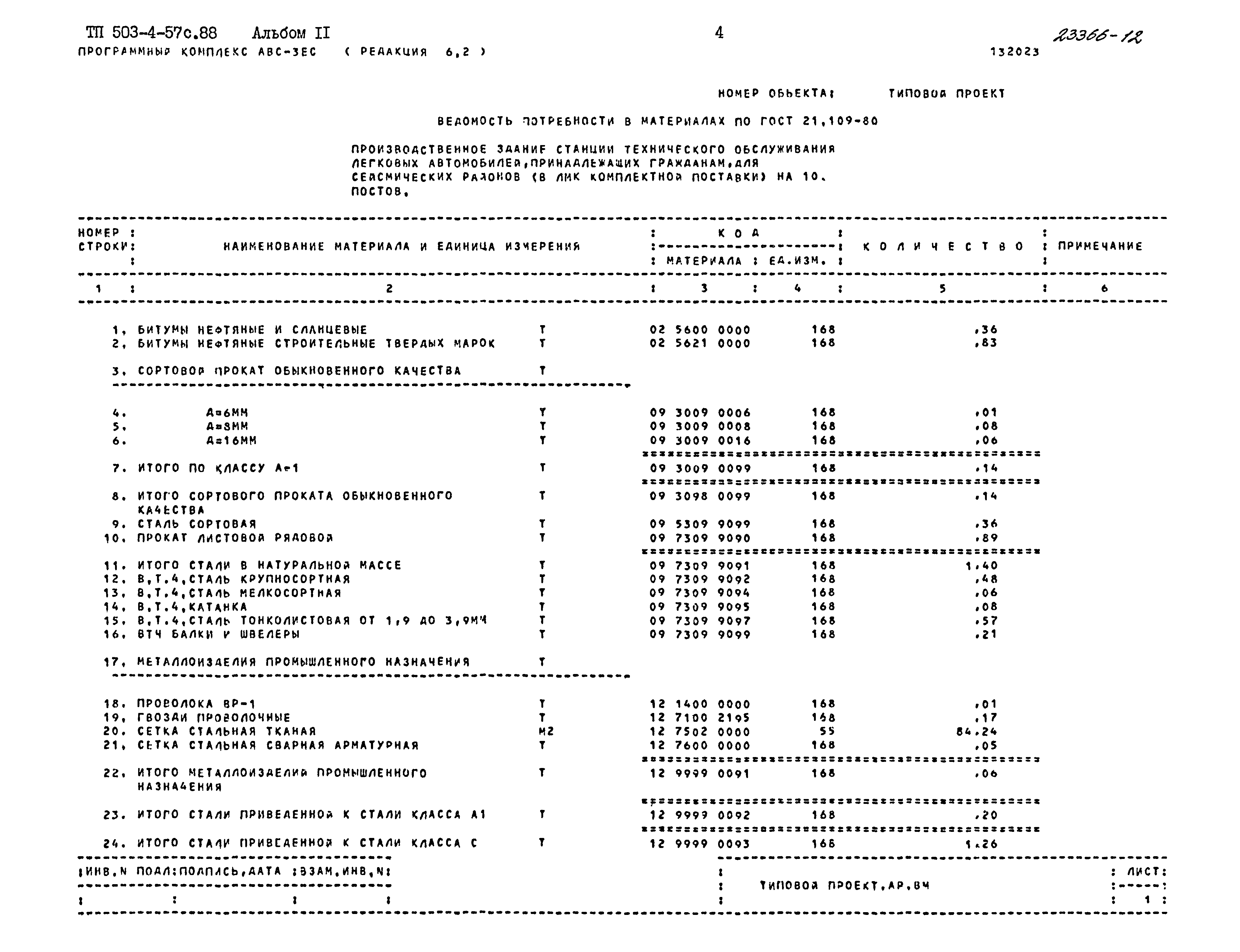 Типовой проект 503-4-57с.88