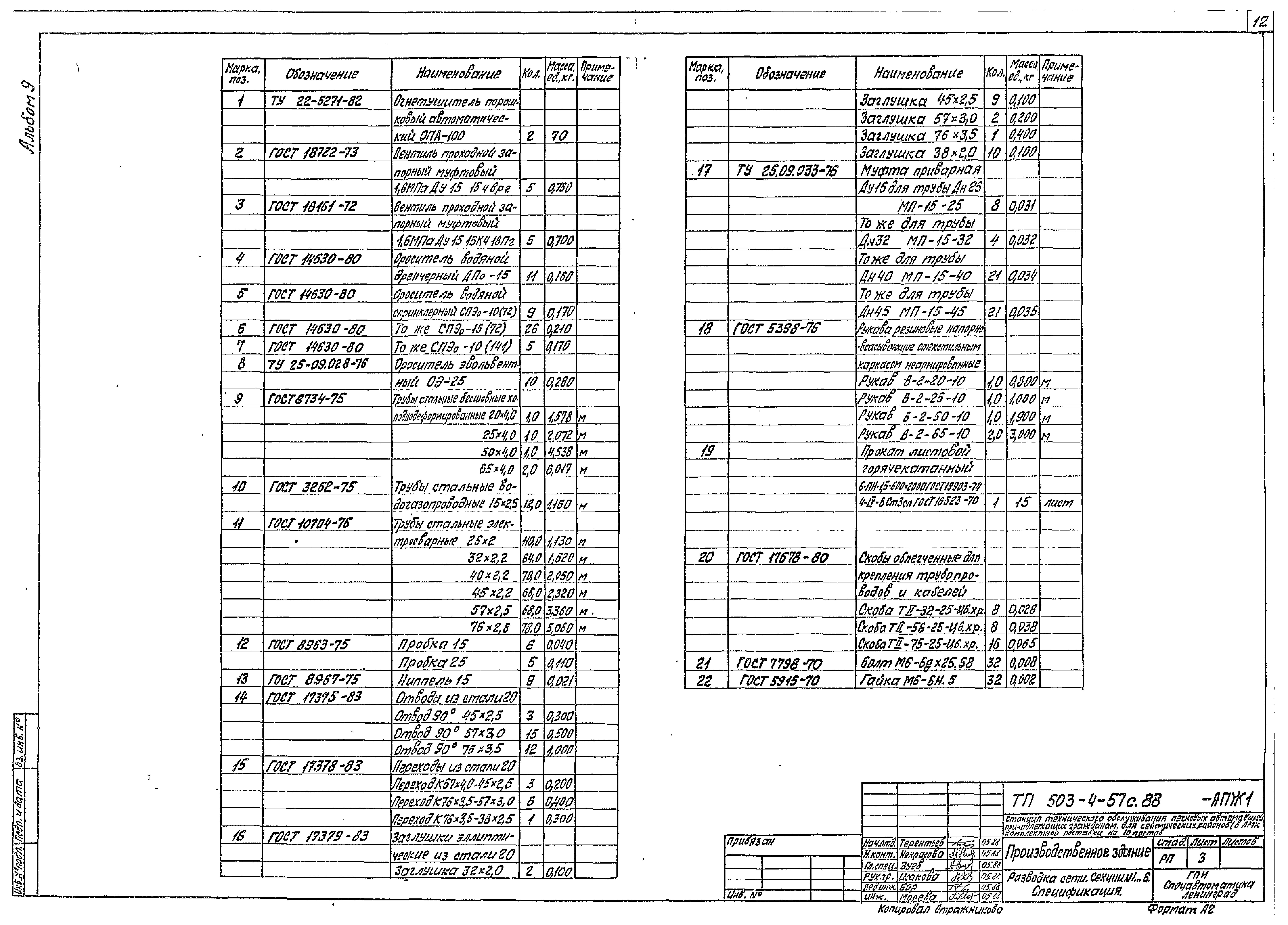 Типовой проект 503-4-57с.88