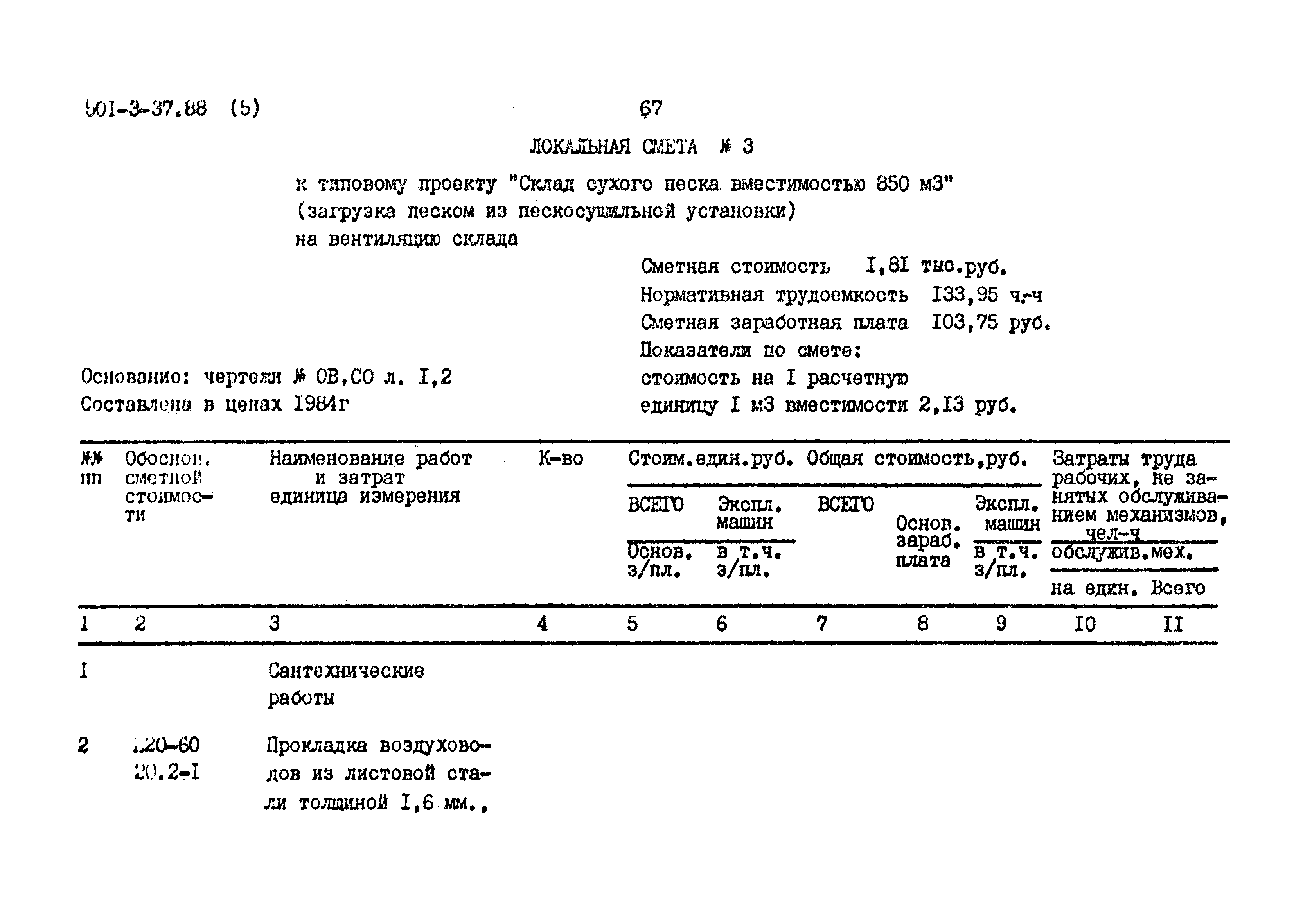 Типовой проект 501-3-37.88