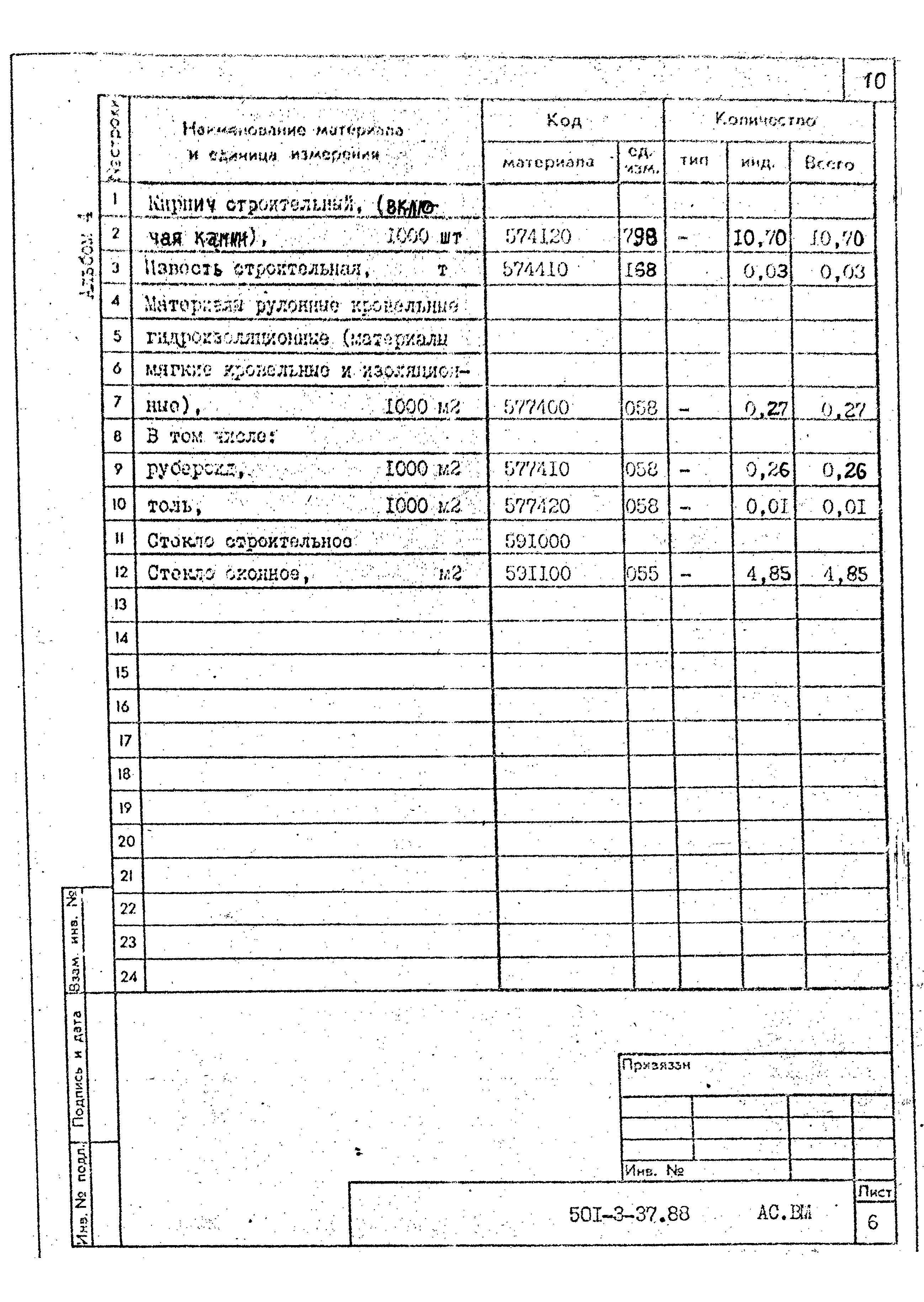 Типовой проект 501-3-37.88