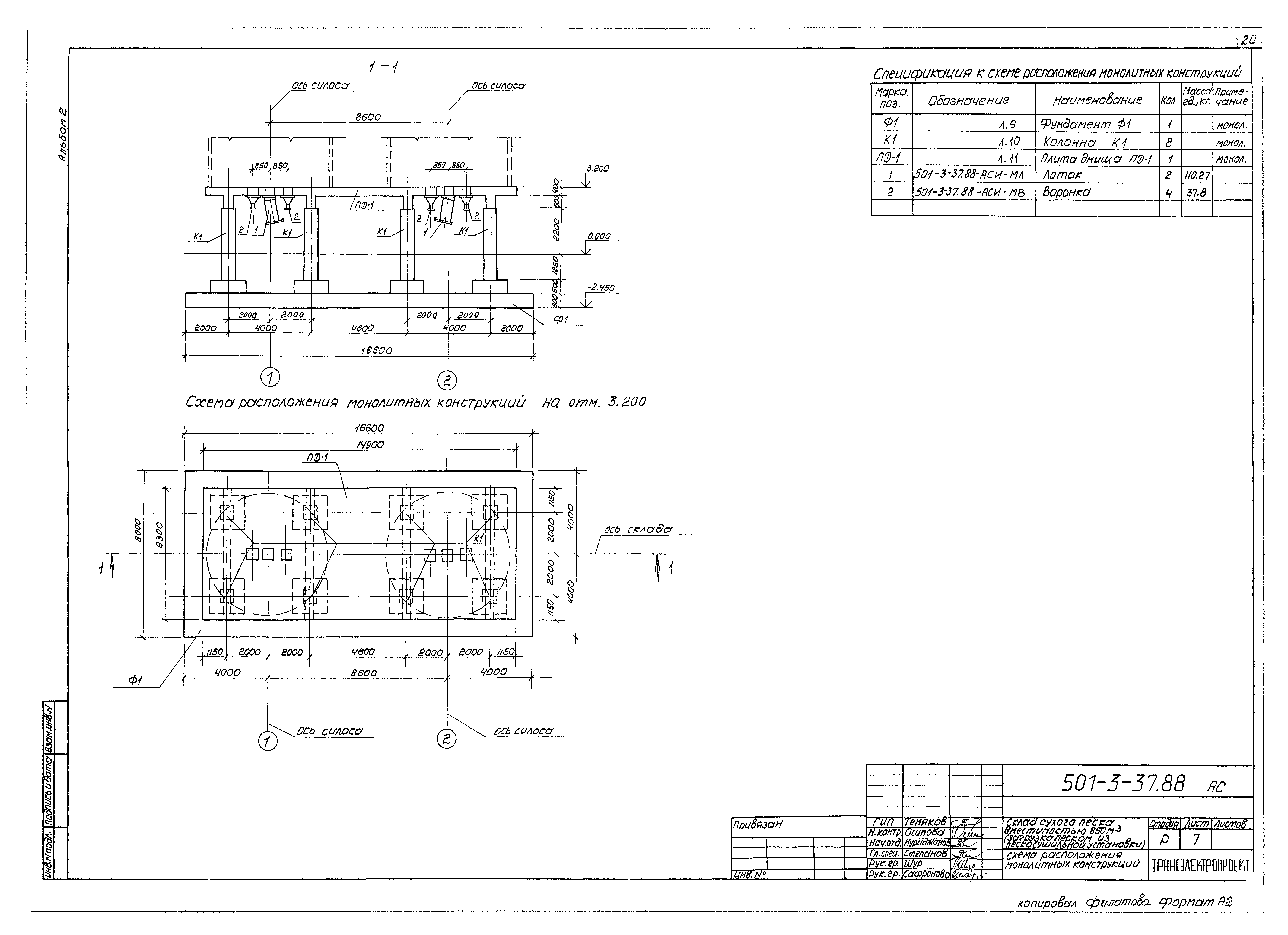 Типовой проект 501-3-37.88