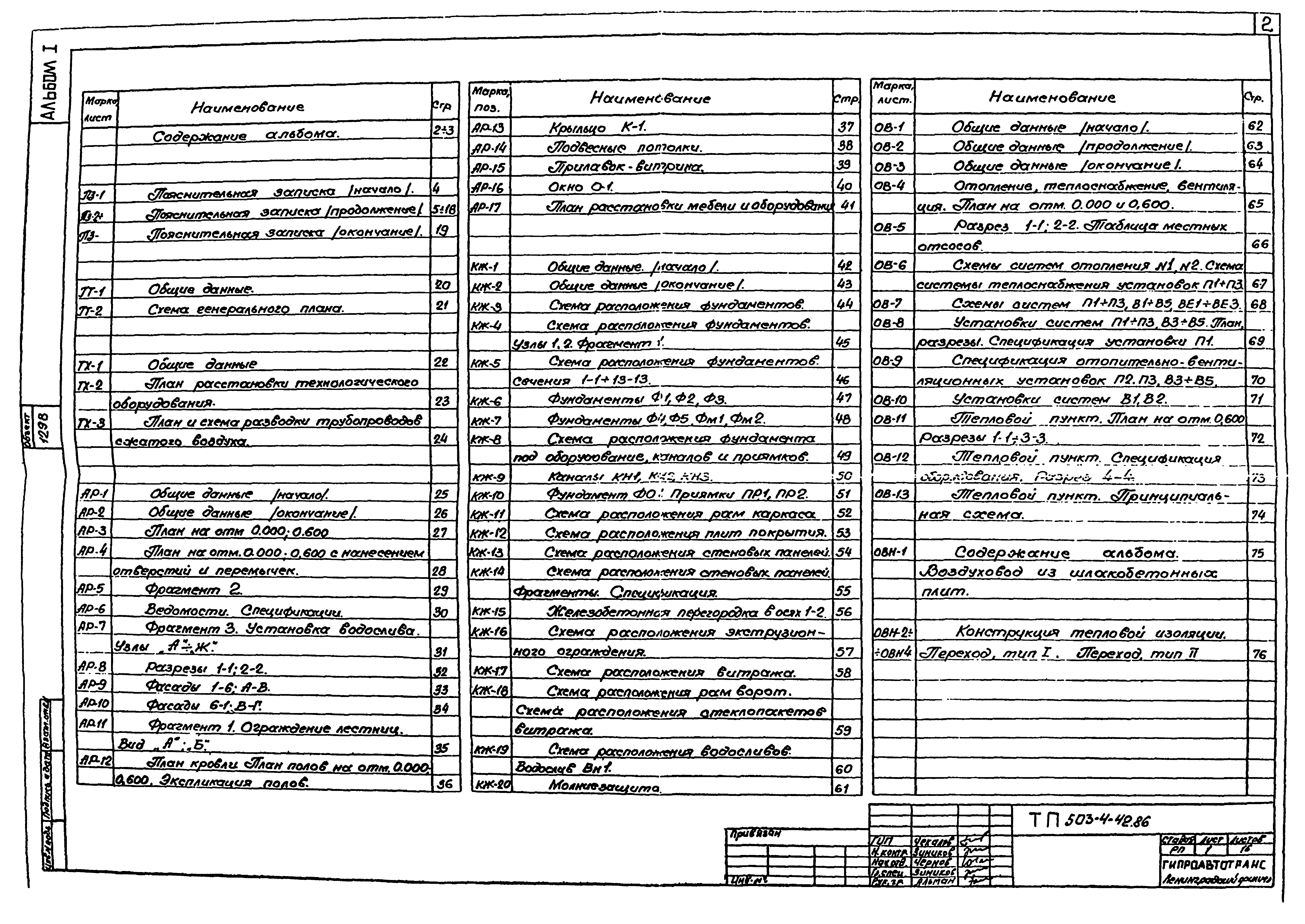 Типовой проект 503-4-42.86