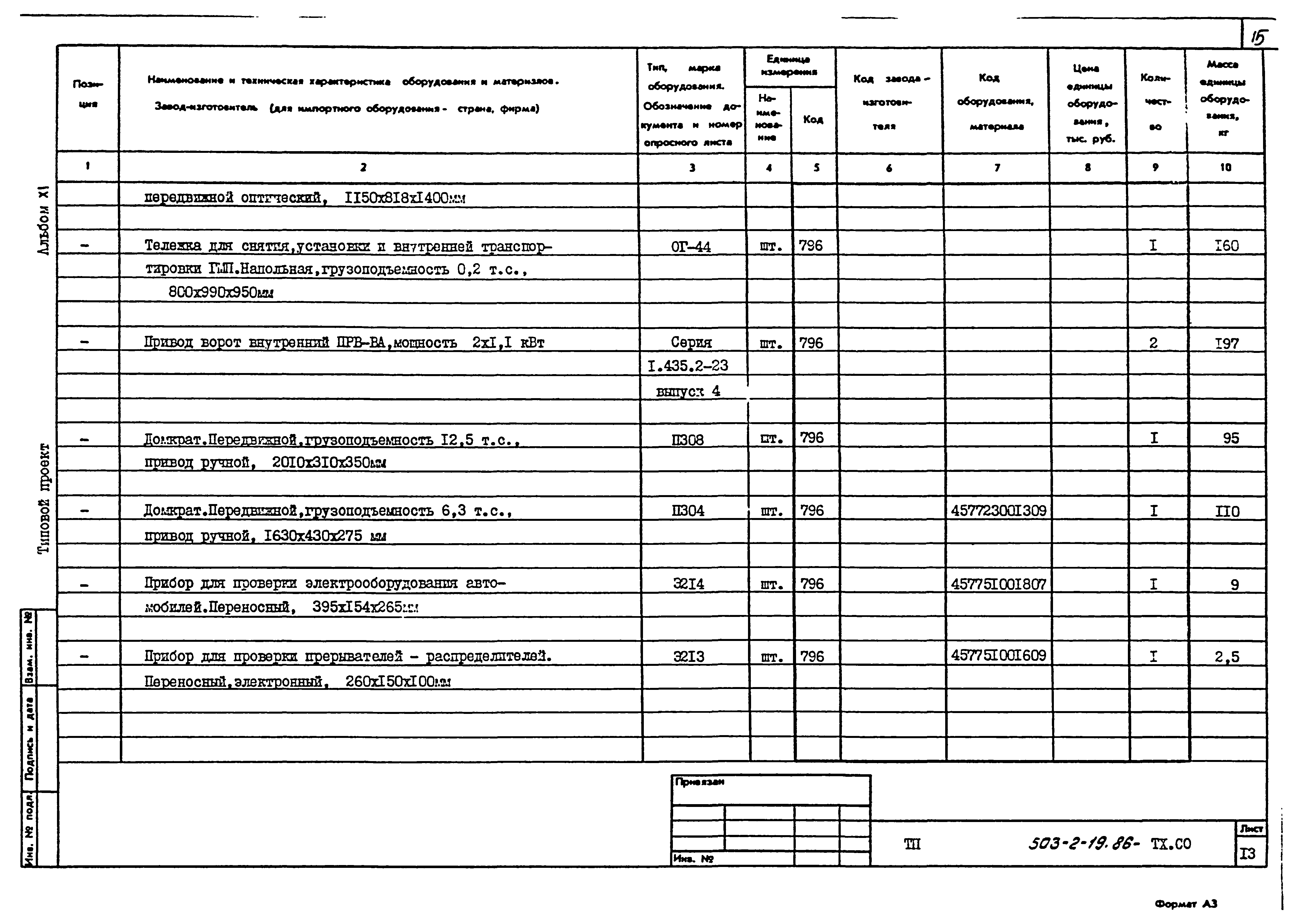 Типовой проект 503-2-19.86