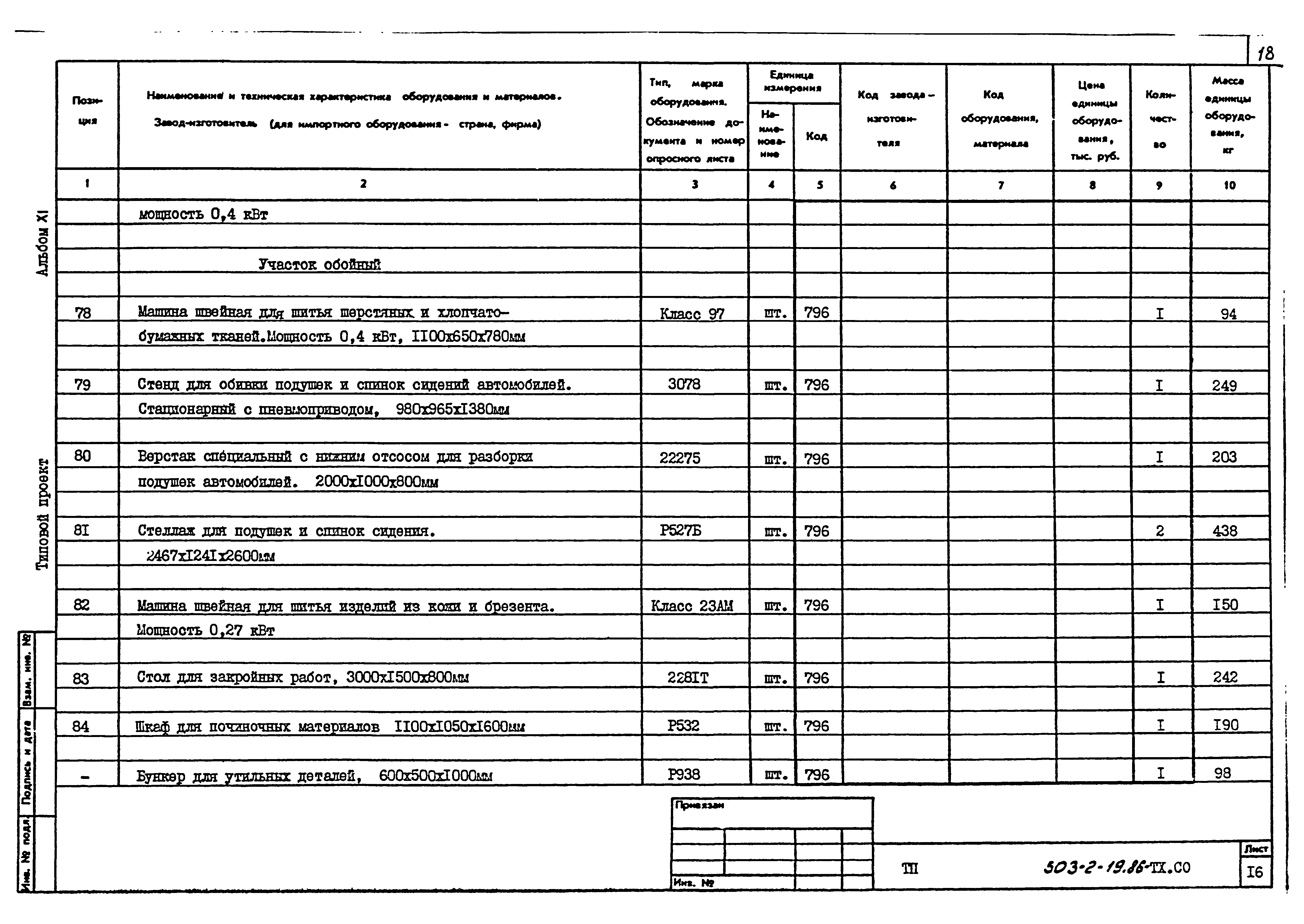 Типовой проект 503-2-19.86