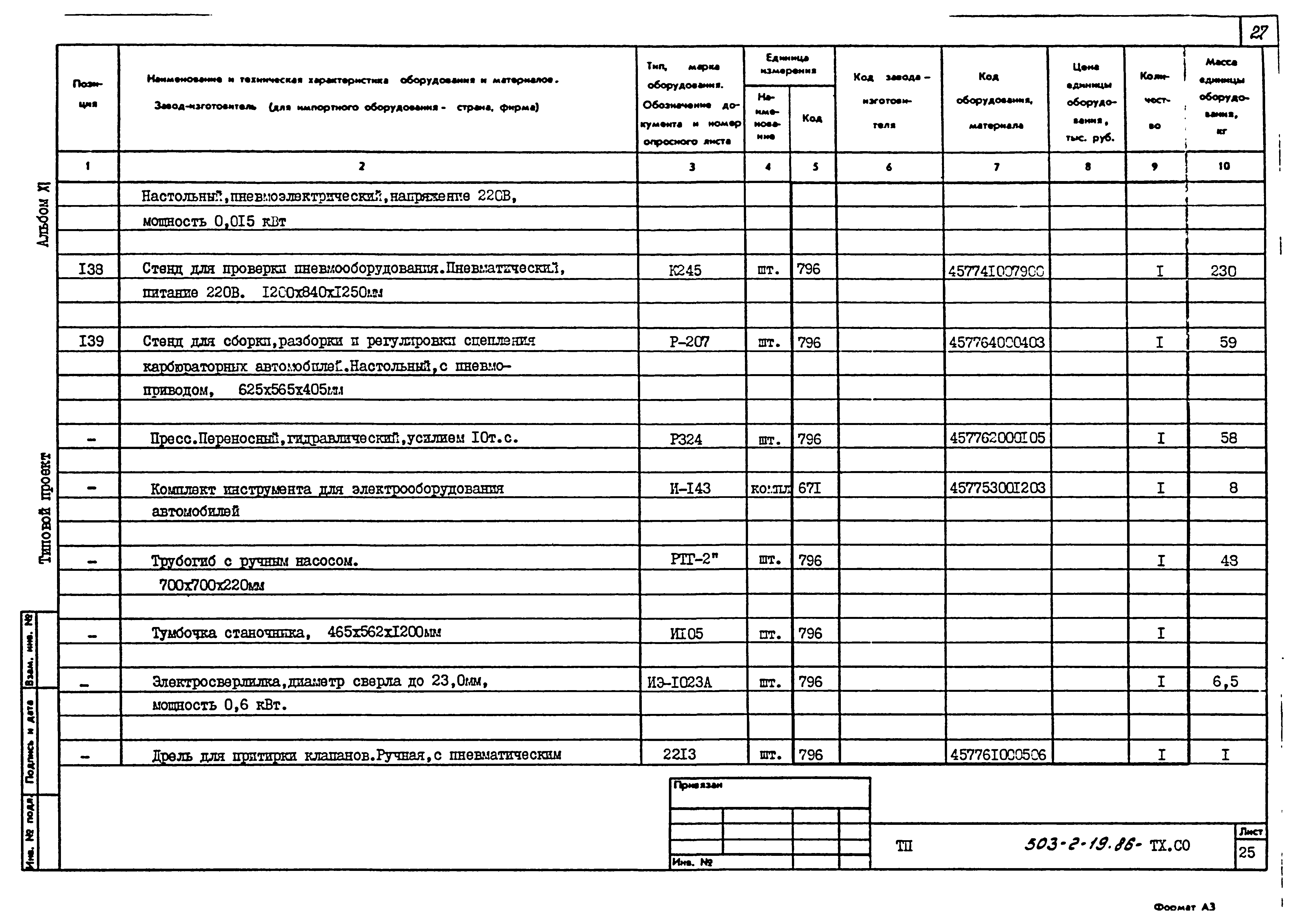 Типовой проект 503-2-19.86