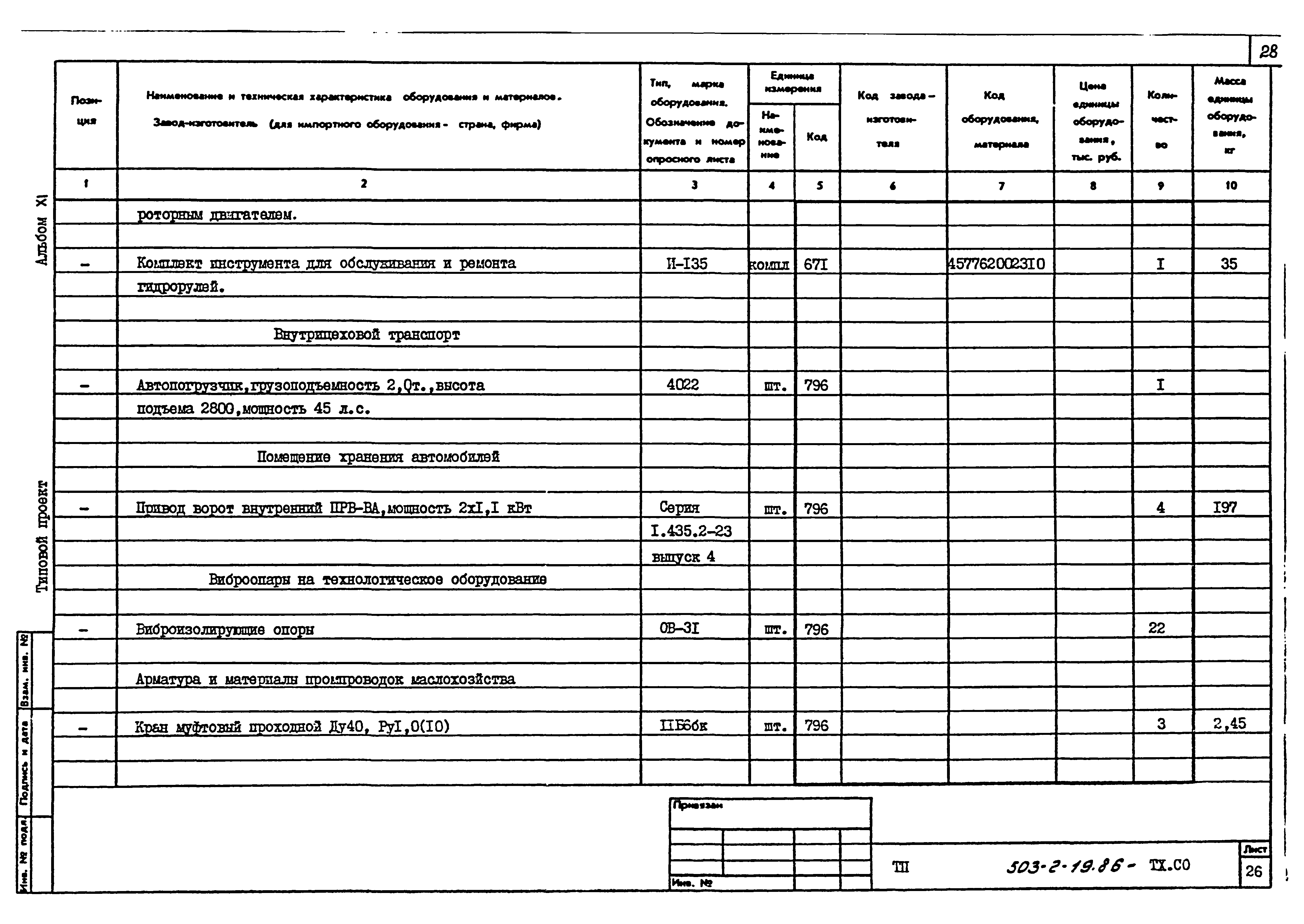 Типовой проект 503-2-19.86