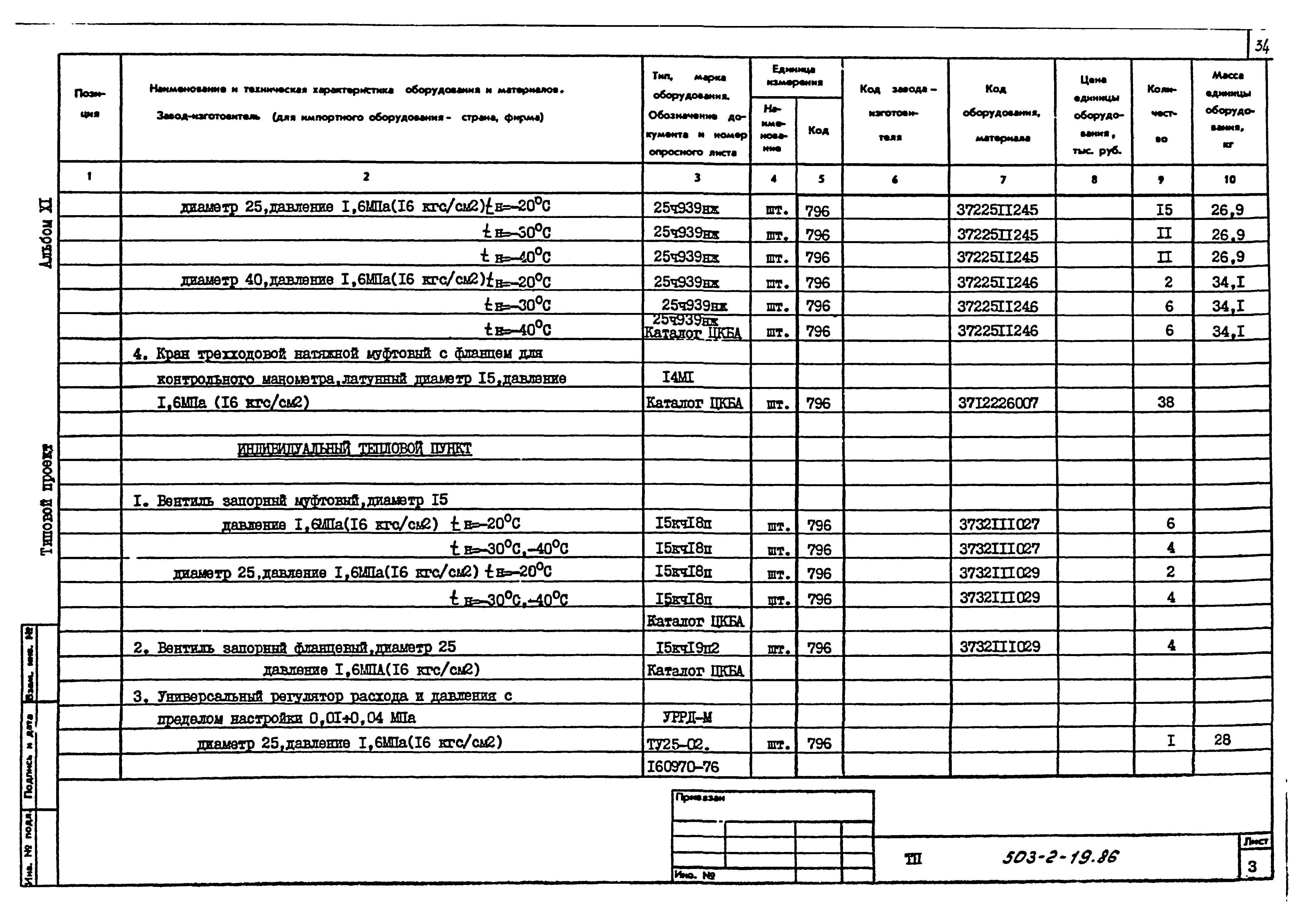 Типовой проект 503-2-19.86