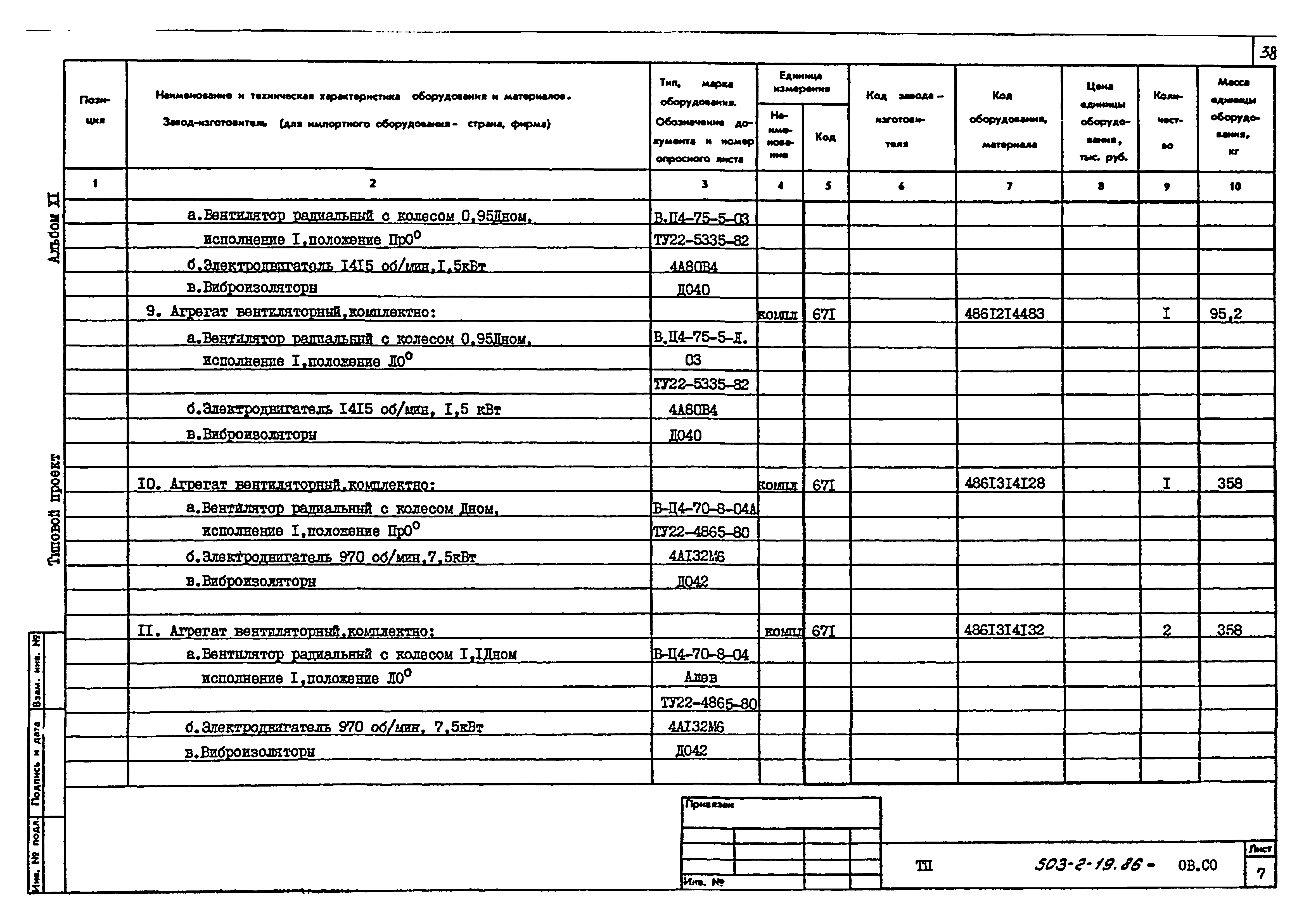 Типовой проект 503-2-19.86