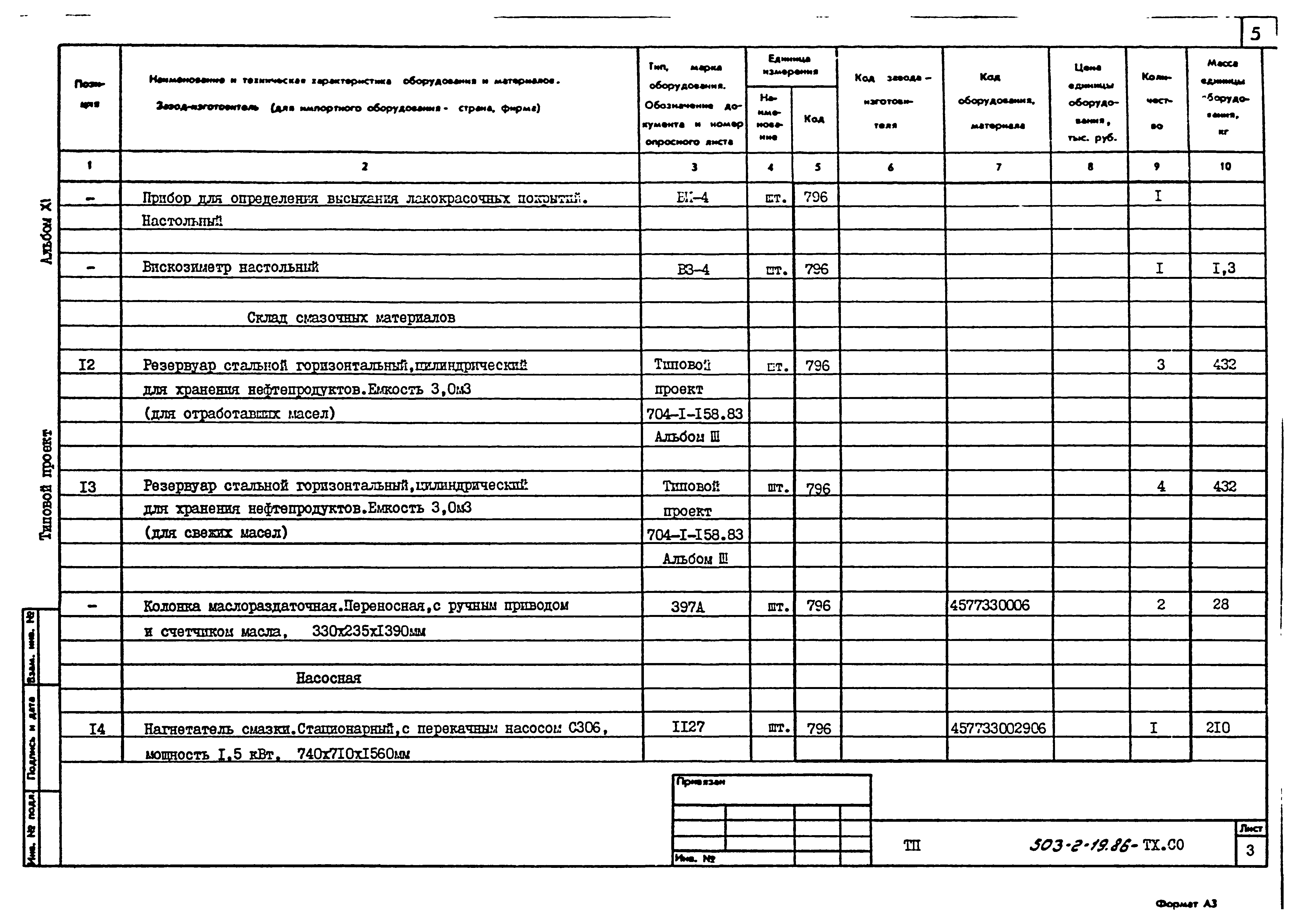 Типовой проект 503-2-19.86