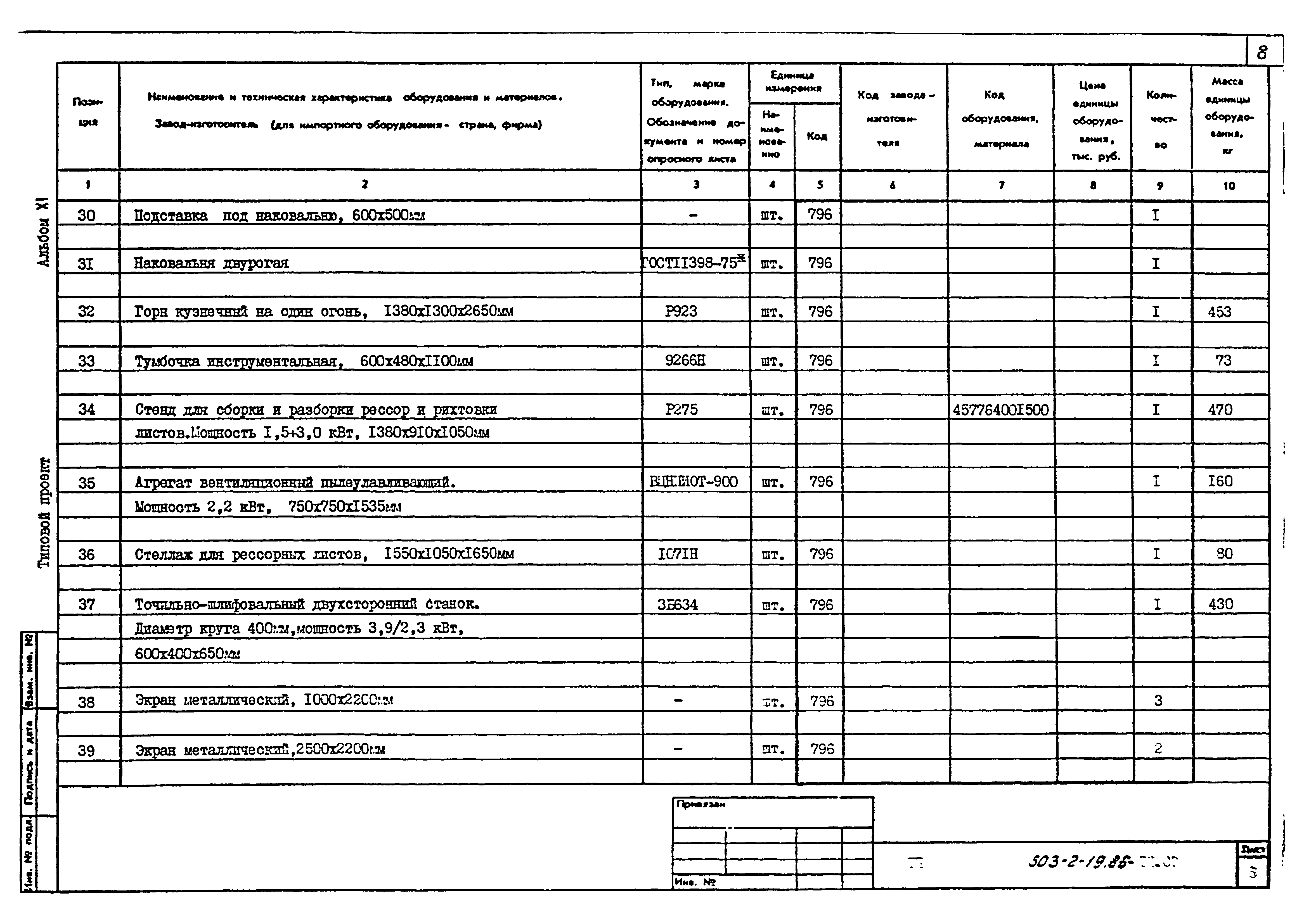 Типовой проект 503-2-19.86