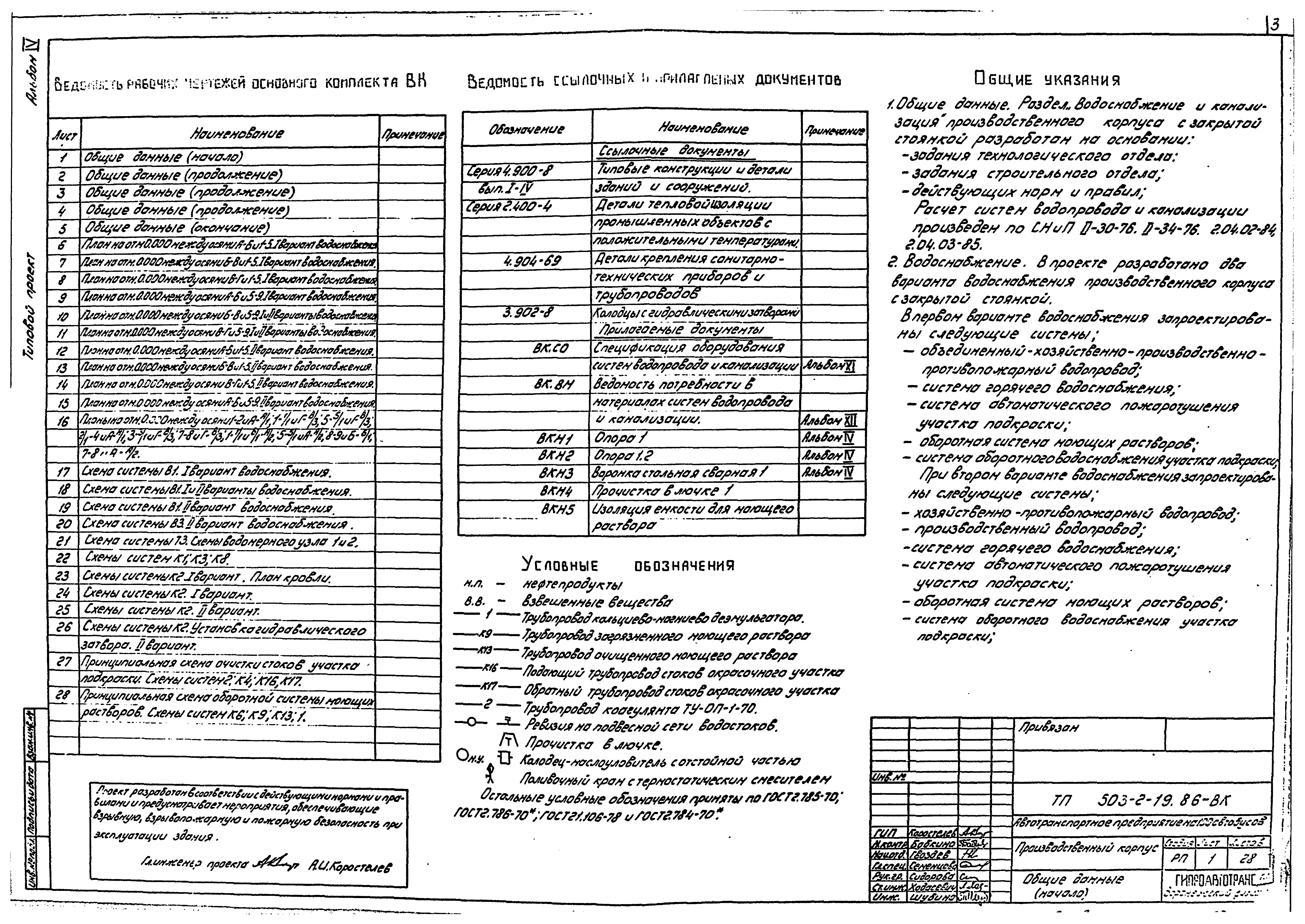 Типовой проект 503-2-19.86