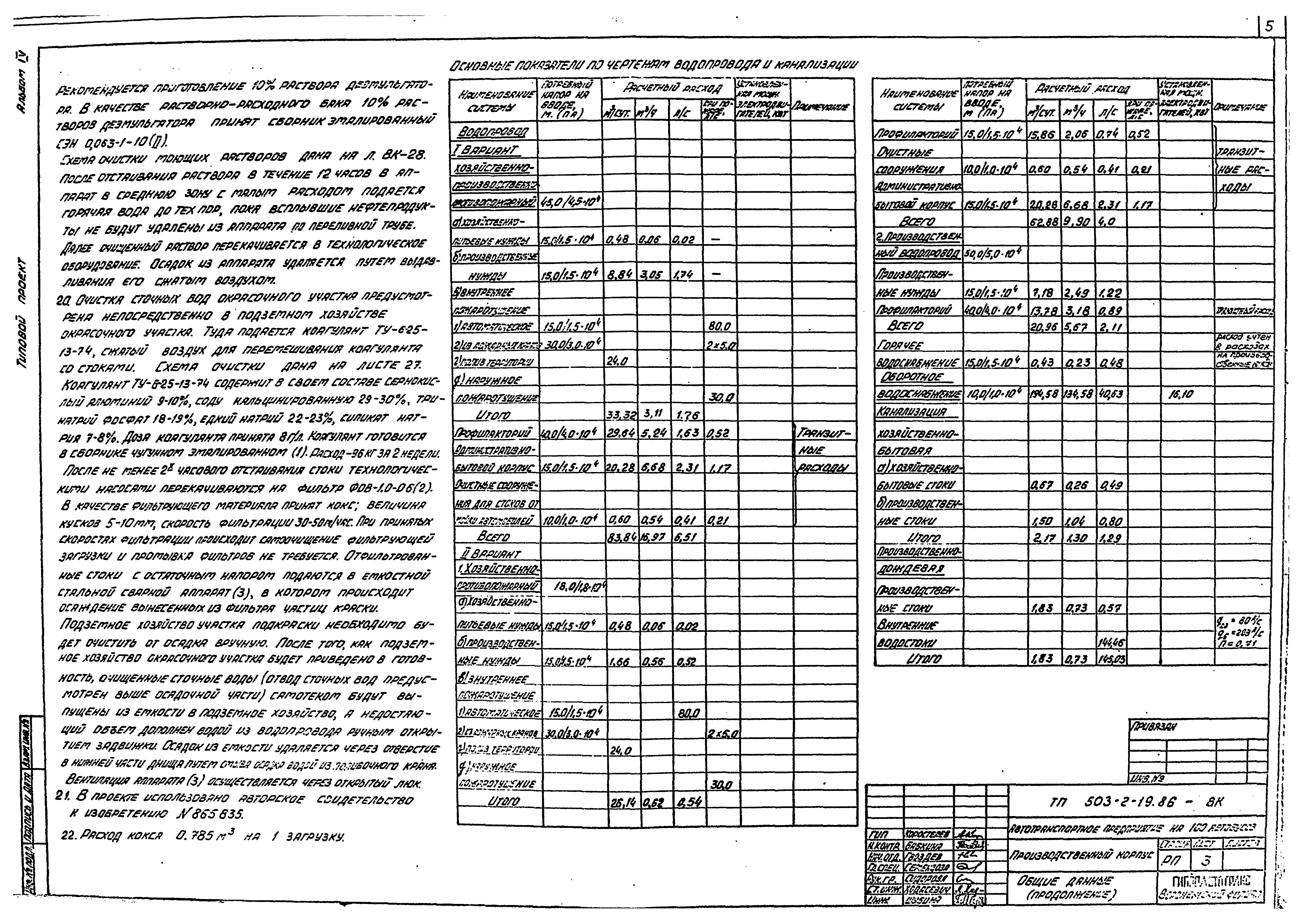 Типовой проект 503-2-19.86